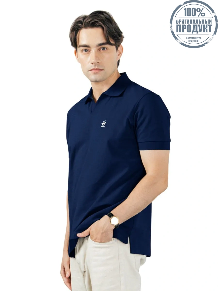 BEVERLY HILLS POLO CLUB Dark blue Men Polo Shirts Model BV2I001 BEVERLY HILLS POLO CLUB Dark blue Men Polo Shirts Model BV2I001