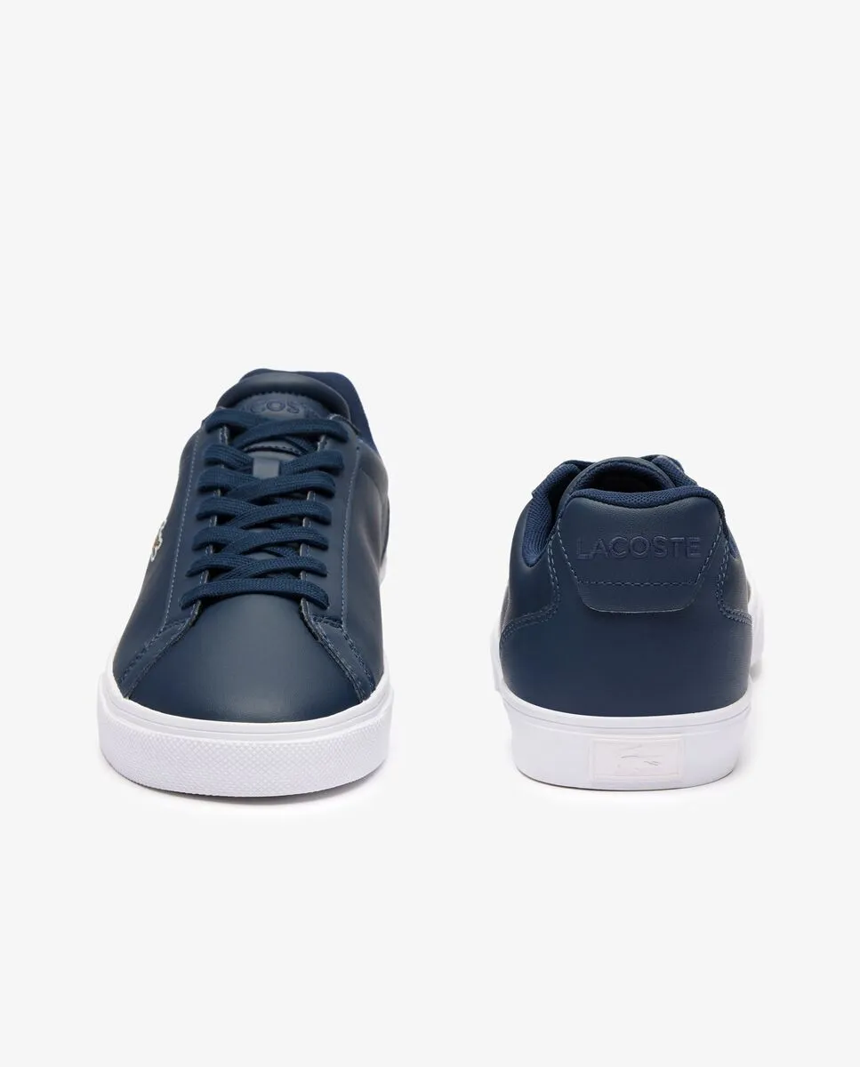 LACOSTE Navy Men’s Lacoste Lerond Pro Leather Trainers LACOSTE Navy Men’s Lacoste Lerond Pro Leather Trainers