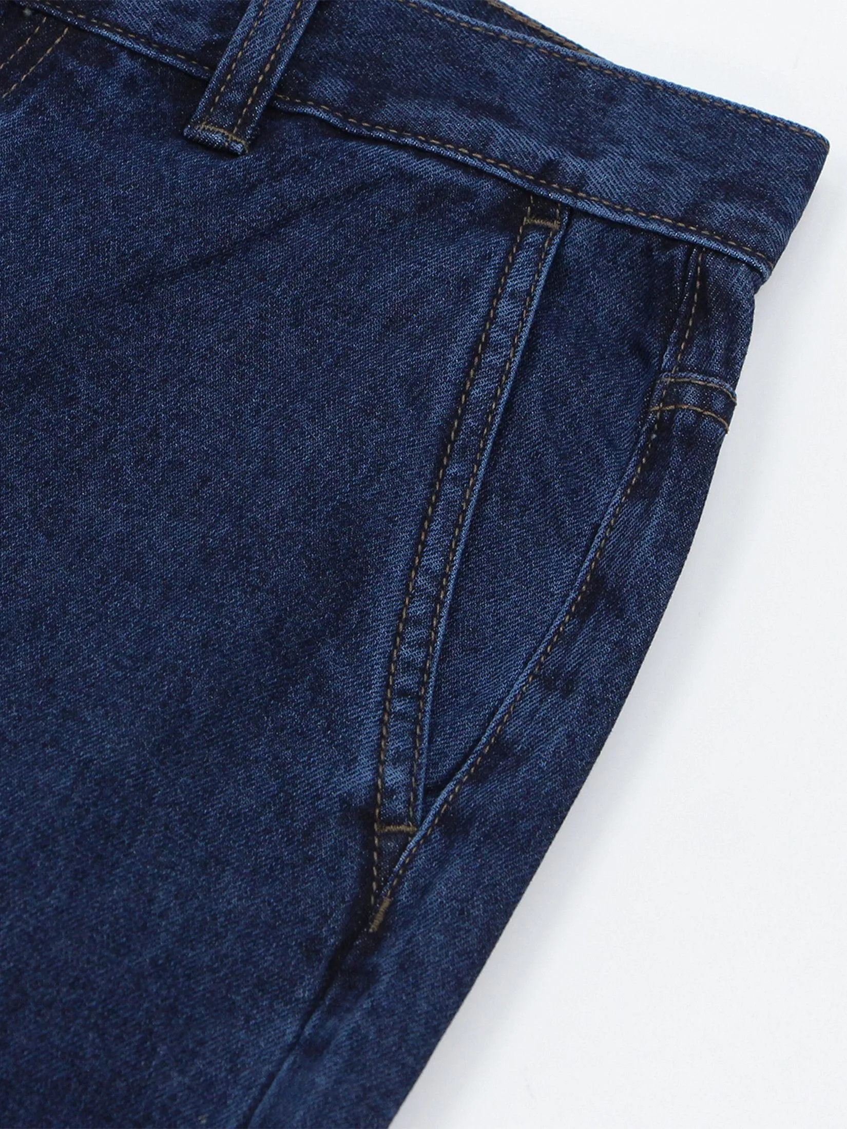 GIORDANO Men's Relaxed Denim Cargo Pants (Blue Classics)  Dark Indigo GIORDANO Men's Relaxed Denim Cargo Pants (Blue Classics)  Dark Indigo