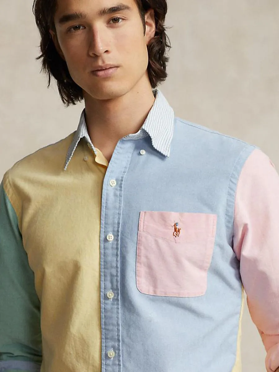 POLO RALPH LAUREN Men Shirt-Custom Fit Oxford Fun Shirt-Multi POLO RALPH LAUREN Men Shirt-Custom Fit Oxford Fun Shirt-Multi
