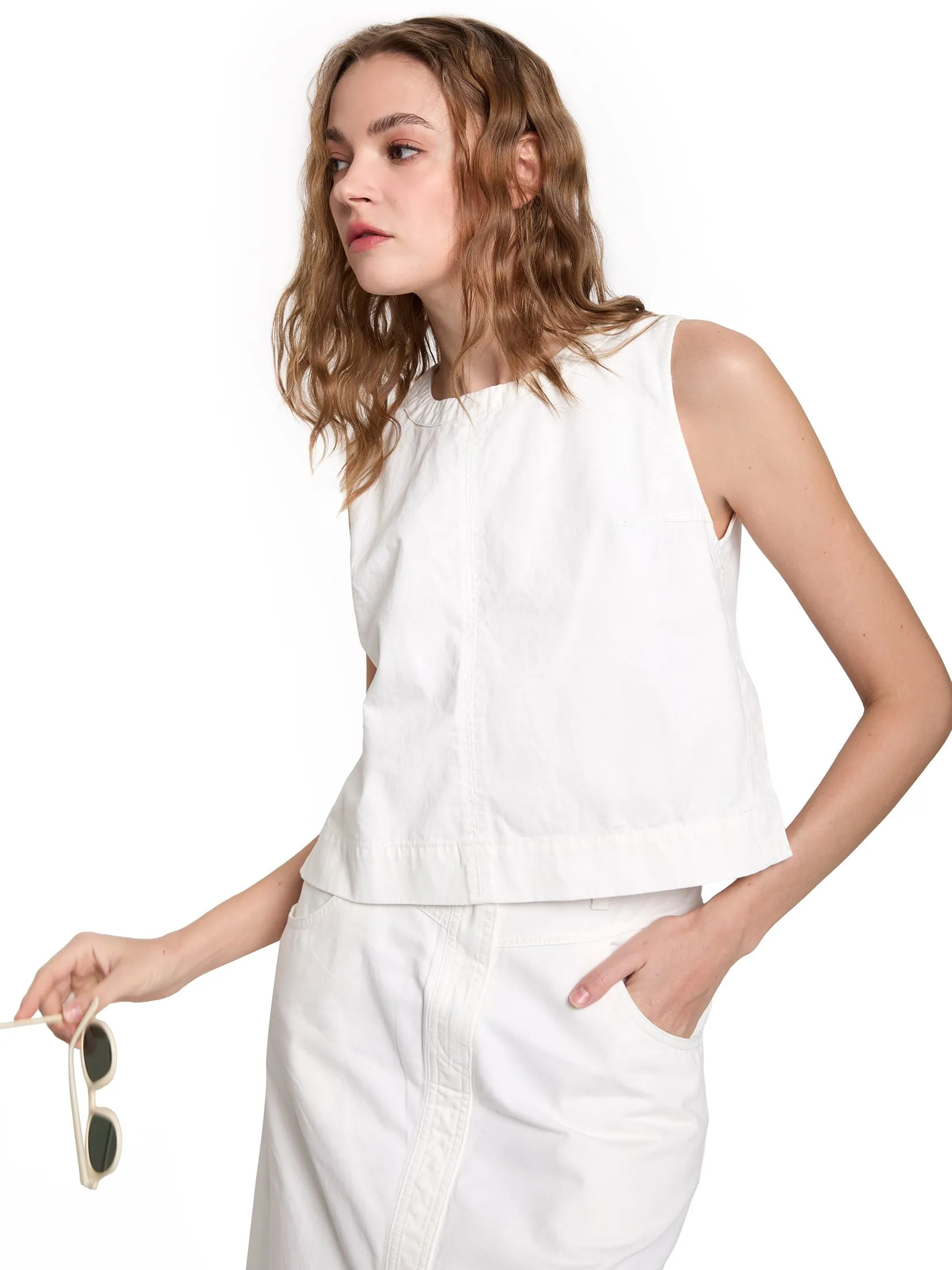 DEFRY 01 Women Tank Top Classic 2507GSLW083 DEFRY 01 Women Tank Top Classic 2507GSLW083