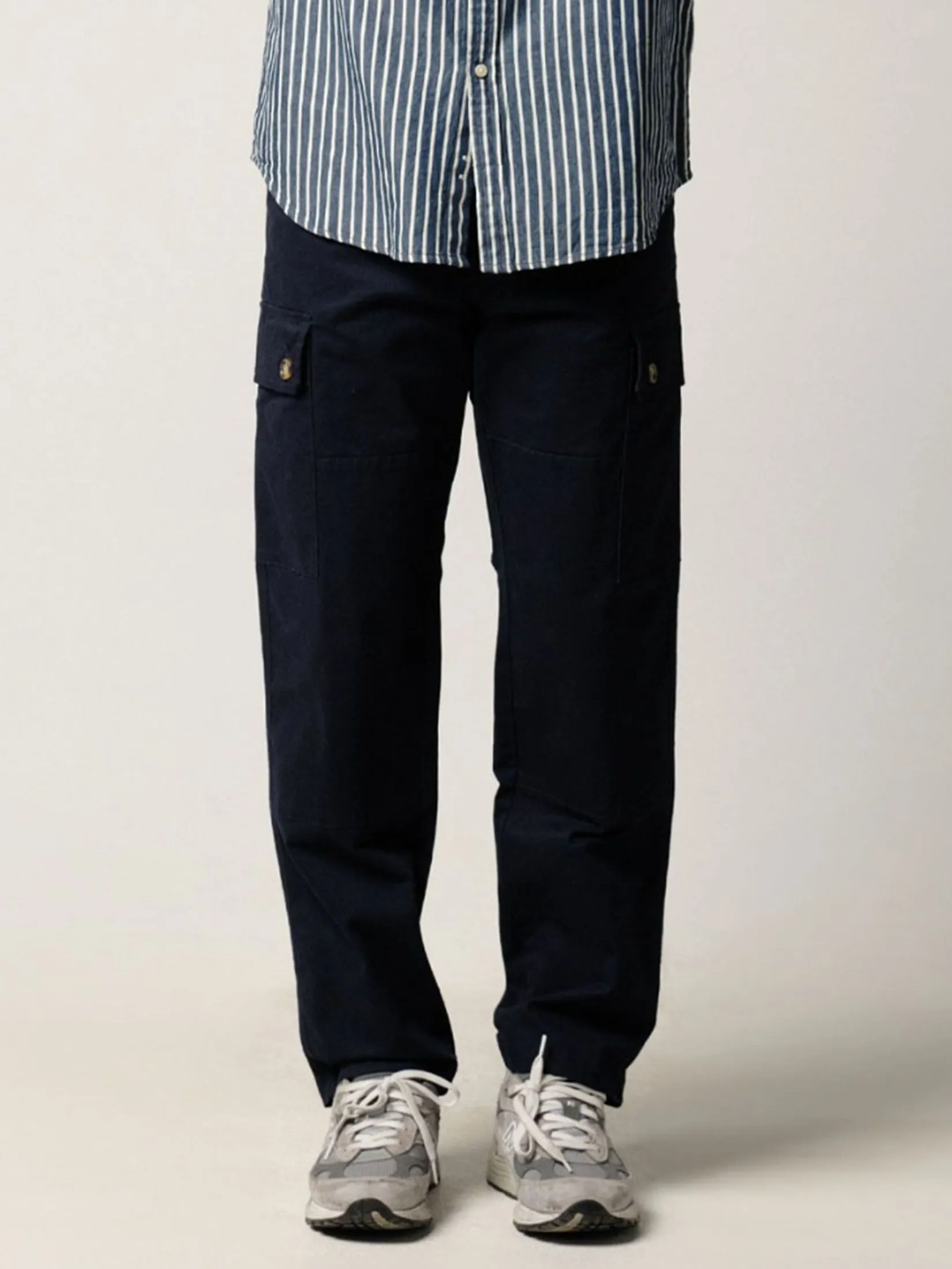 Era-won Men's Cargo trousers straight relaxed fit Navy Blue Era-won Men's Cargo trousers straight relaxed fit Navy Blue