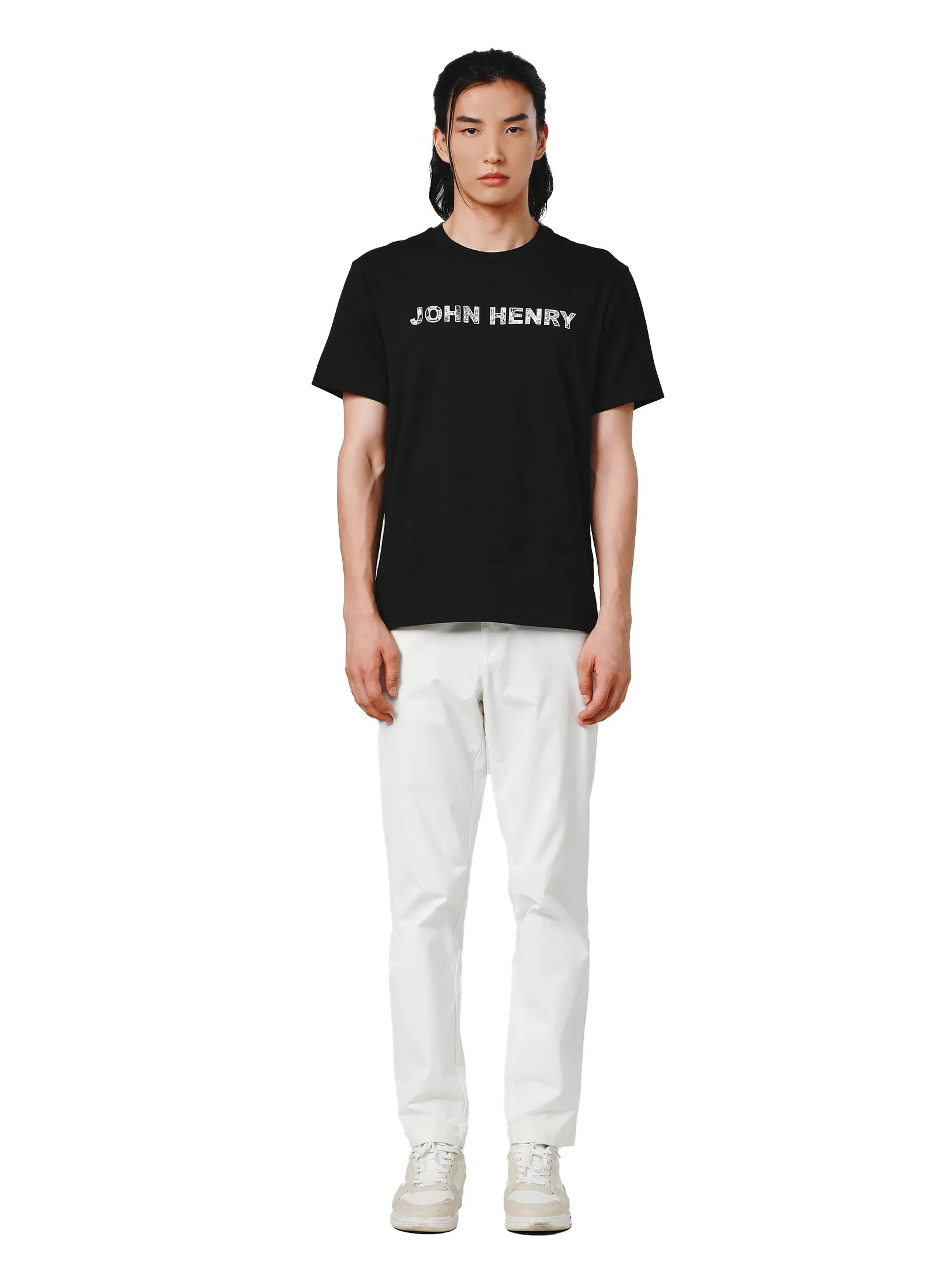 JOHN HENRY Men's T-Shirts (Slim Fit) ICONIC AF Black JOHN HENRY Men's T-Shirts (Slim Fit) ICONIC AF Black
