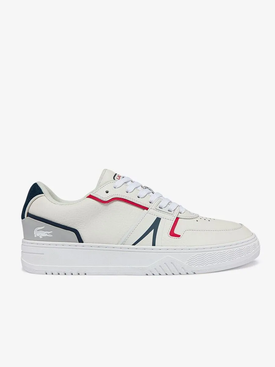 LACOSTE White Men’s L001 Leather Trainers LACOSTE White Men’s L001 Leather Trainers
