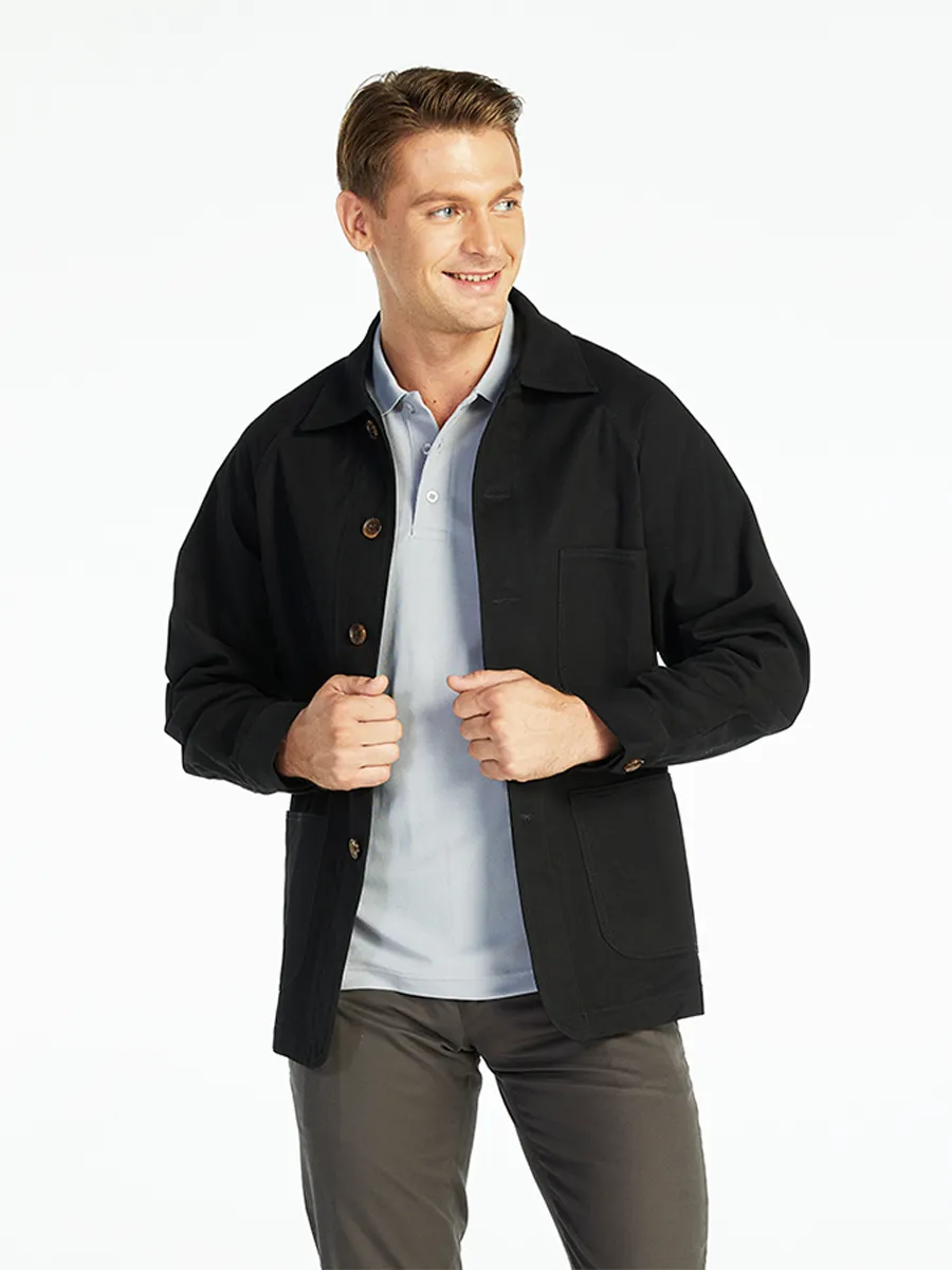 ELLE HOMME MEN JACKET MMJR701 - BLACK ELLE HOMME MEN JACKET MMJR701 - BLACK