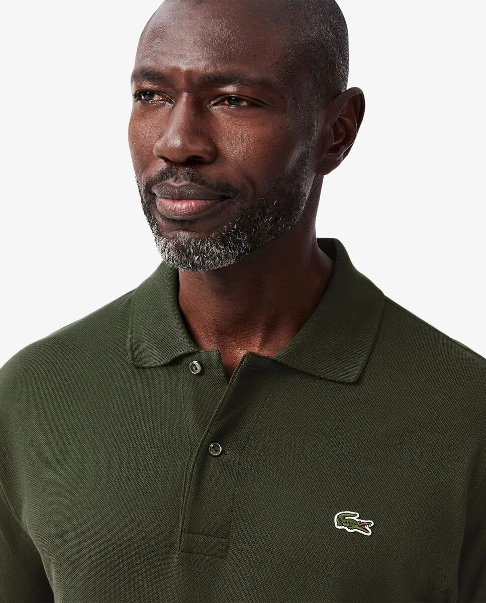 LACOSTE Classic Fit L.12.12 Original Piqu  Polo Shirt Grey LACOSTE Classic Fit L.12.12 Original Piqu  Polo Shirt Grey
