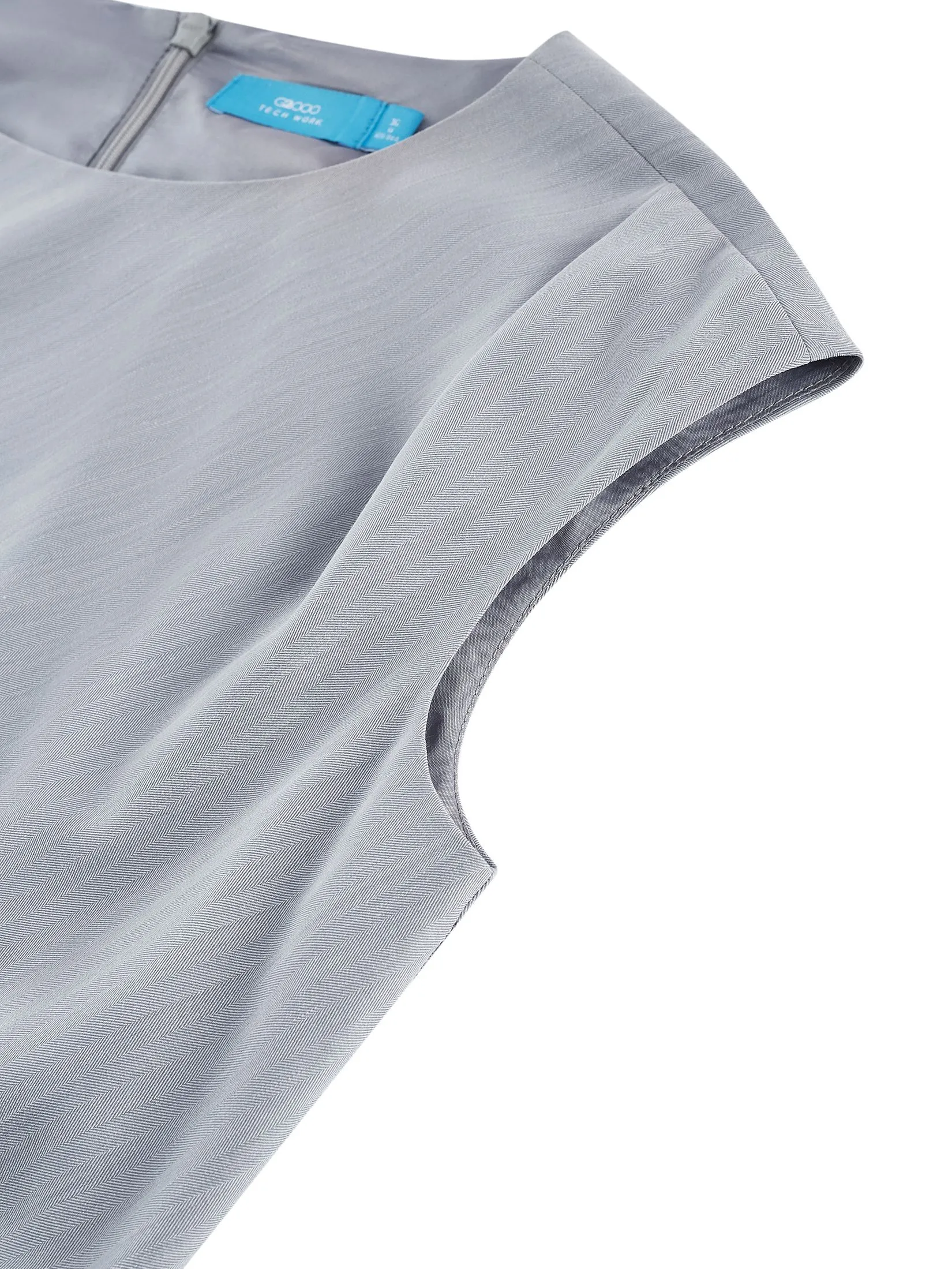 G2000 Women Clothing Anti Uv Asymmetrical Hem Dress  A-Shape - Grey G2000 Women Clothing Anti Uv Asymmetrical Hem Dress  A-Shape - Grey