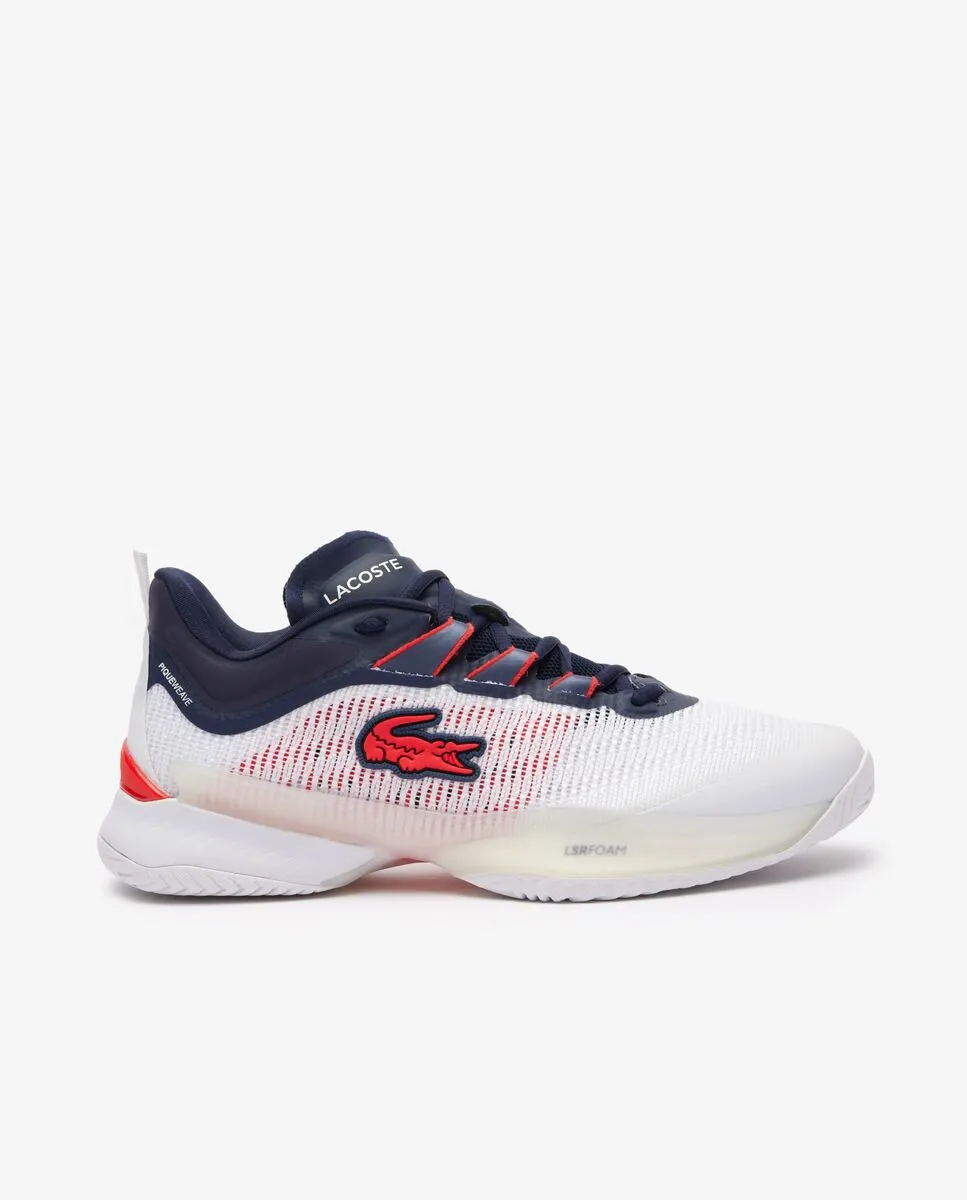 LACOSTE White Men’s AG-LT23 Ultra Textile Tennis Shoes LACOSTE White Men’s AG-LT23 Ultra Textile Tennis Shoes