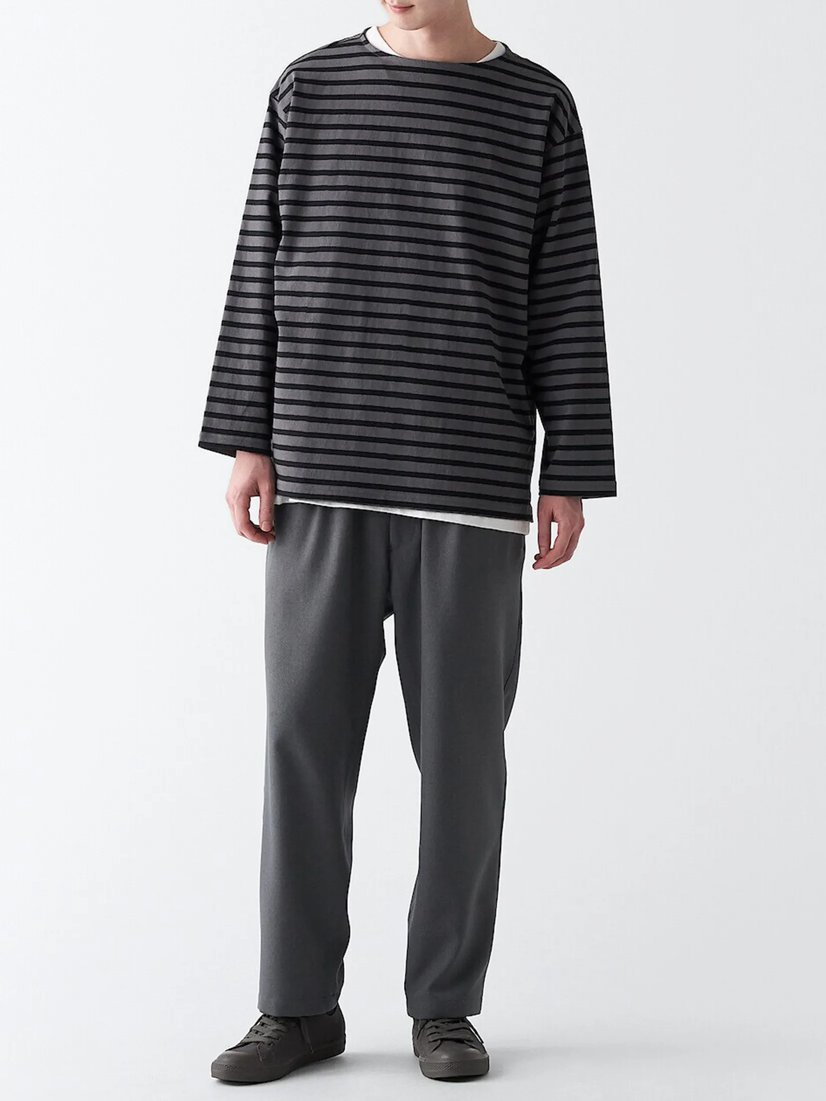 MUJI Men Sneakers Less Tiring Charcoal grey MUJI Men Sneakers Less Tiring Charcoal grey