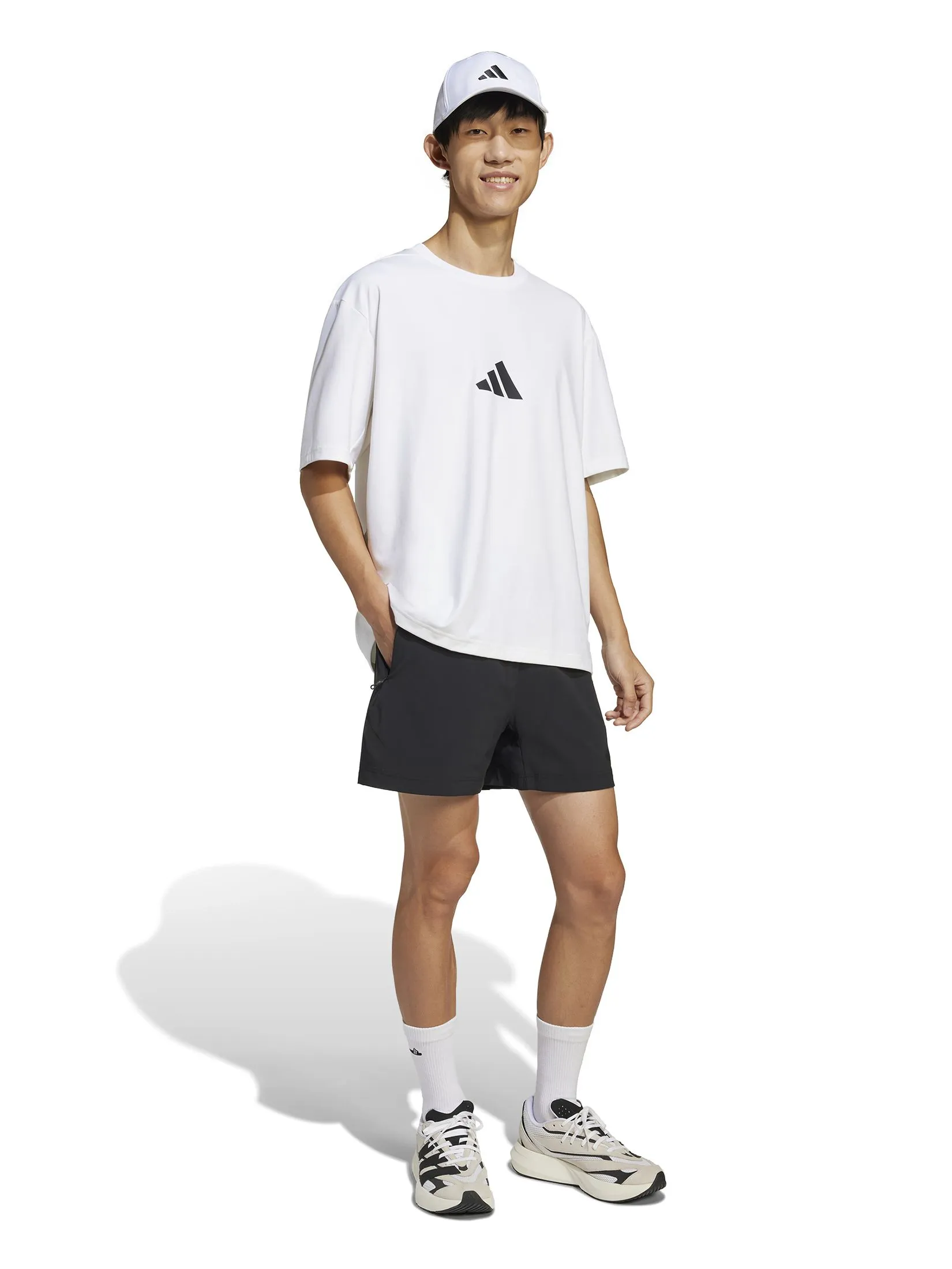 ADIDAS Men T-Shirt adidas Z.N.E. Loose-Fit White ADIDAS Men T-Shirt adidas Z.N.E. Loose-Fit White