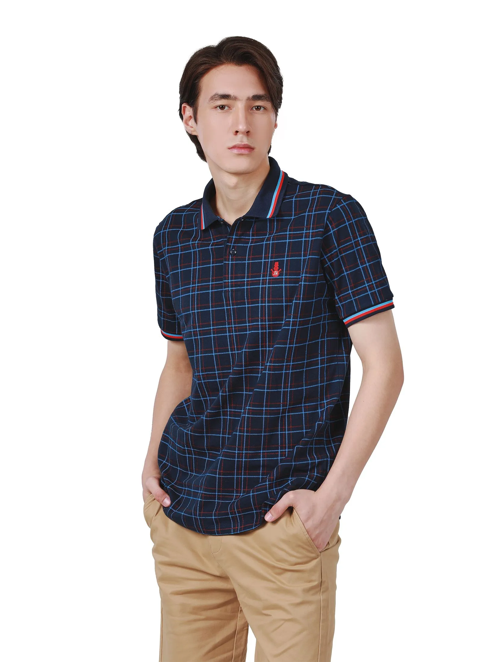 JOHN HENRY Men's Polo (Slim Fit) MERRY CHRISTMAS Navy JOHN HENRY Men's Polo (Slim Fit) MERRY CHRISTMAS Navy