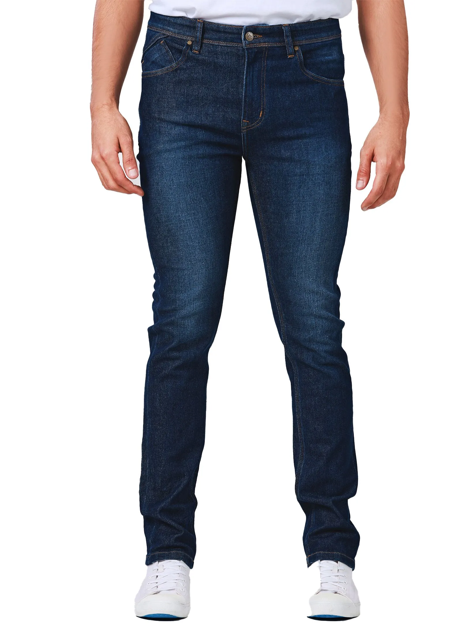JOHN HENRY Men's Jeans (Slim Fit) DENIM Mid Indigo JOHN HENRY Men's Jeans (Slim Fit) DENIM Mid Indigo