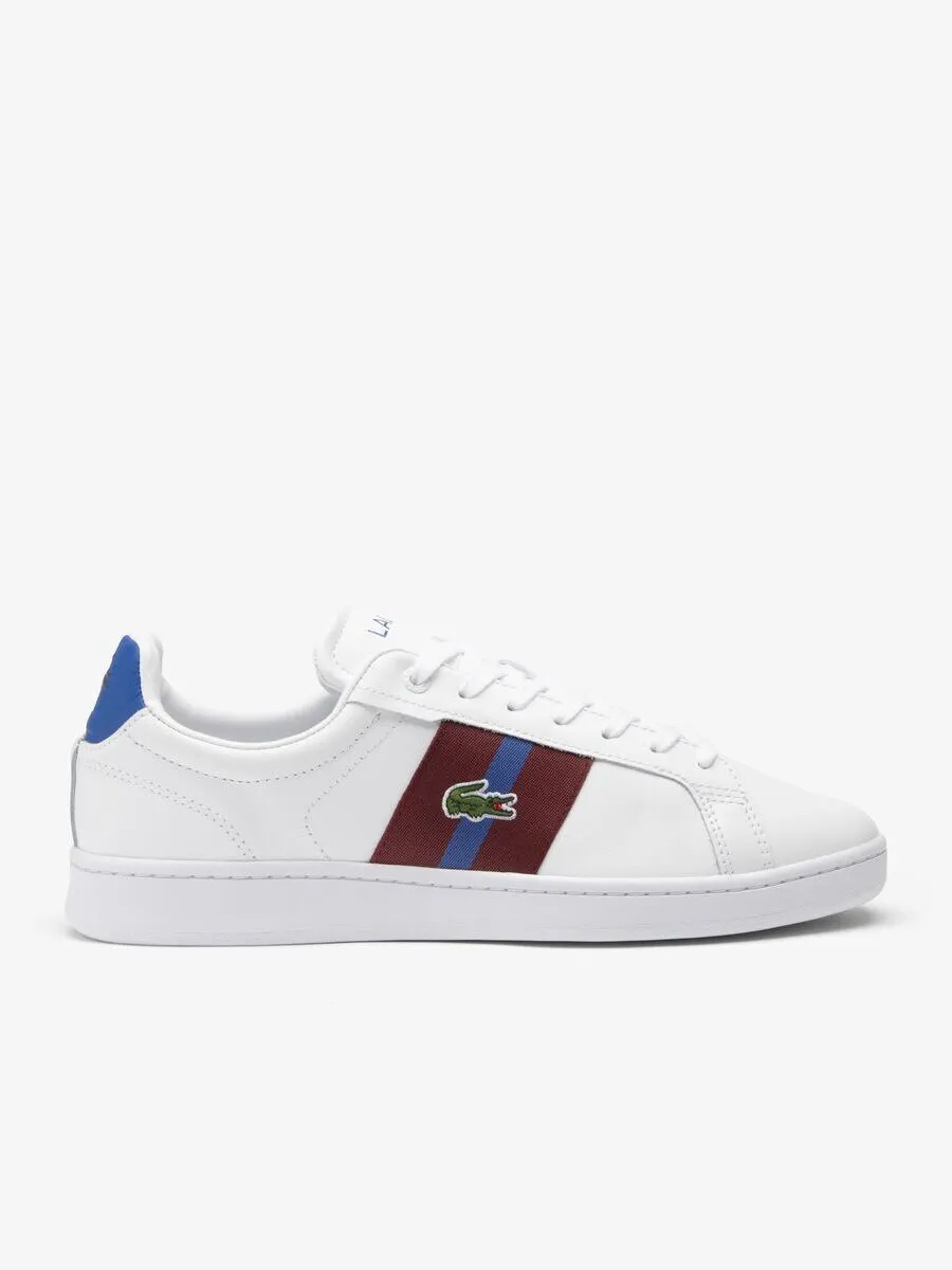 LACOSTE White Men’s Carnaby Pro Cgr Bar Leather Trainers