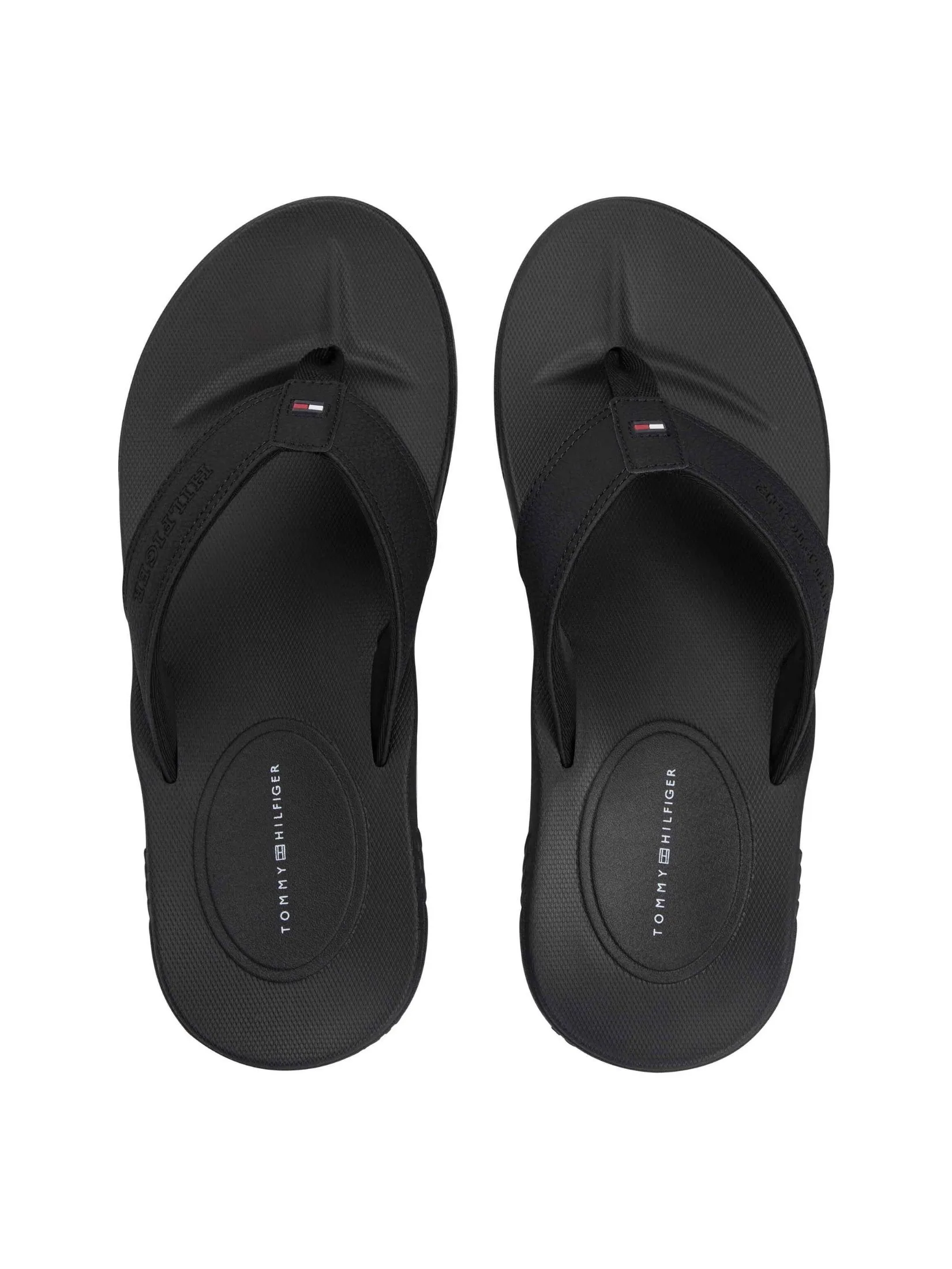TOMMY HILFIGER Men FLIP FLOP BLACK TOMMY HILFIGER Men FLIP FLOP BLACK