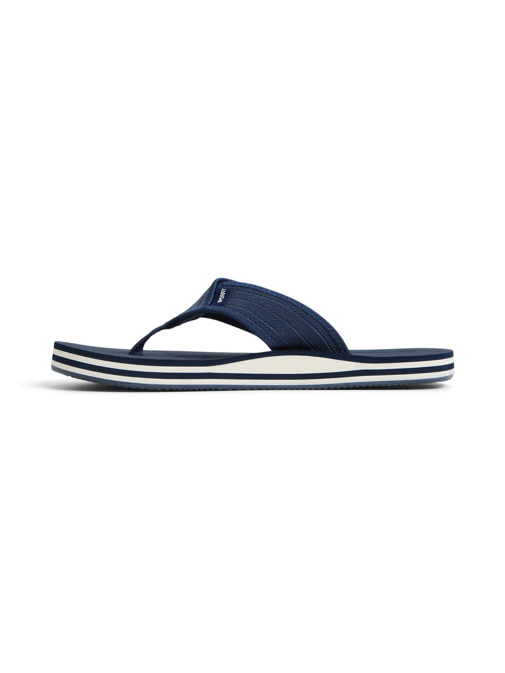 SPERRY MEN NAVY BEACON ELASTIC THONG SANDAL SPERRY MEN NAVY BEACON ELASTIC THONG SANDAL