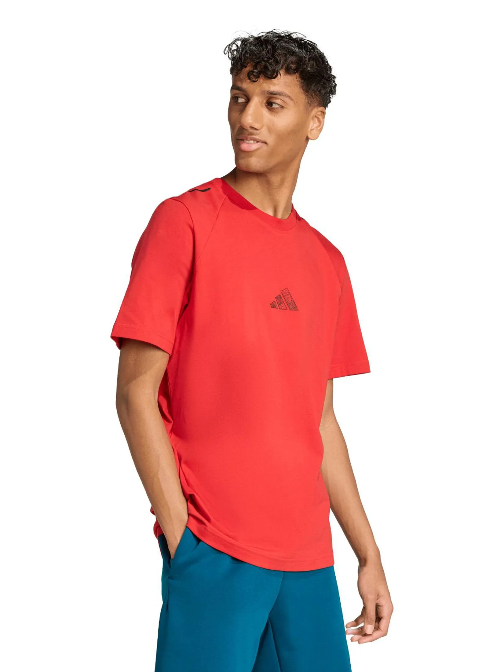 ADIDAS Men T-Shirt Adidas Marvel Spider-Man Spider JL7962 Collegiate Red ADIDAS Men T-Shirt Adidas Marvel Spider-Man Spider JL7962 Collegiate Red
