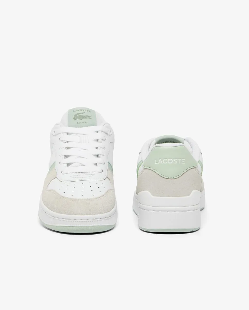 LACOSTE Women’s T-Clip Set Leather Sneakers White LACOSTE Women’s T-Clip Set Leather Sneakers White