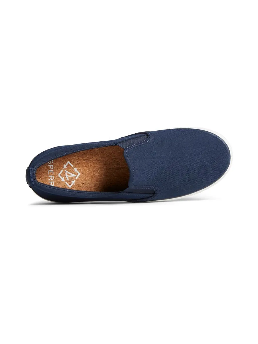 SPERRY WOMEN CREST TWIN GORE SEACYCLED CANVAS BLUE SPERRY WOMEN CREST TWIN GORE SEACYCLED CANVAS BLUE