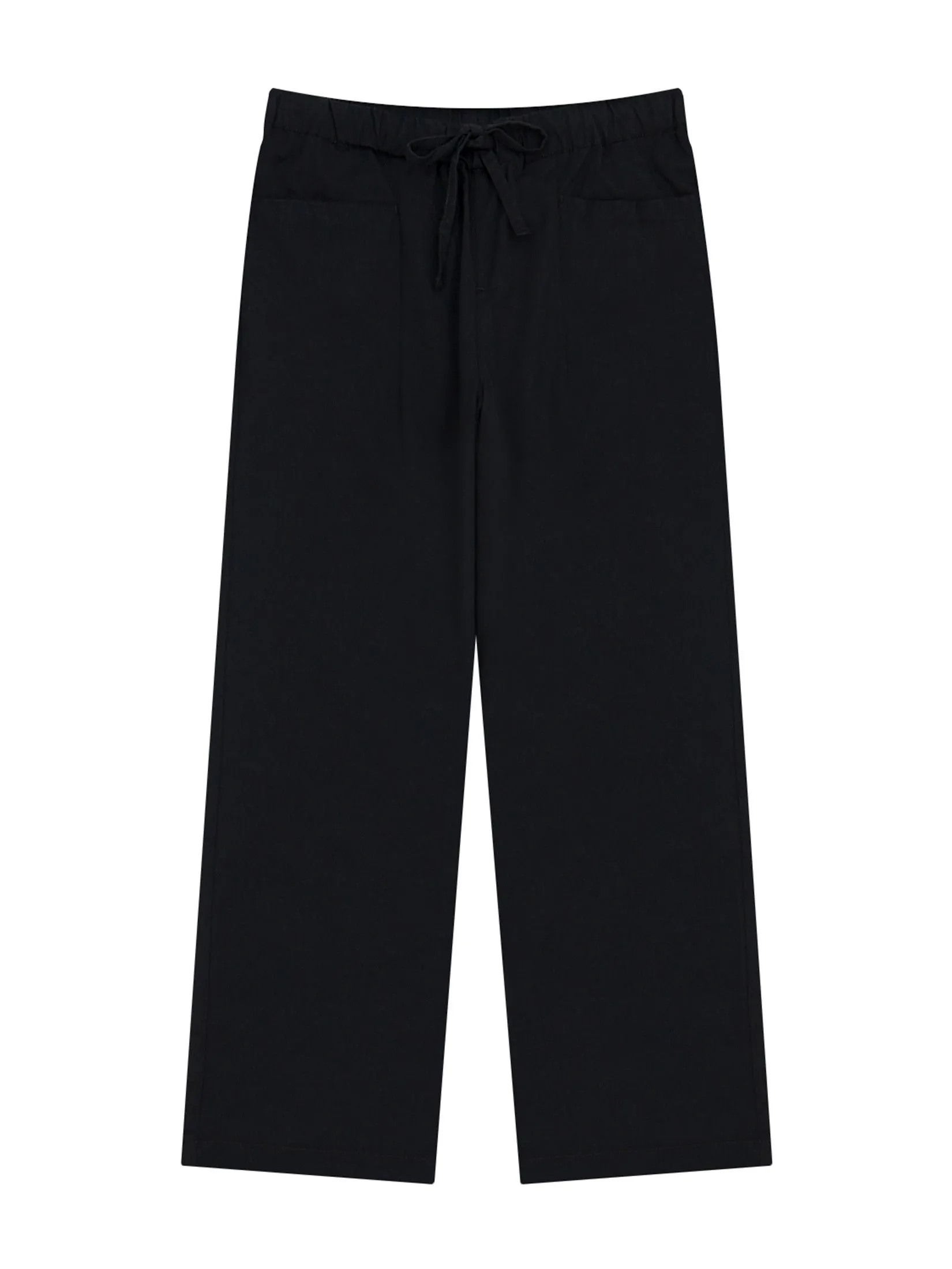 GIORDANO Women's Regular Woven Audrey Pants Black GIORDANO Women's Regular Woven Audrey Pants Black