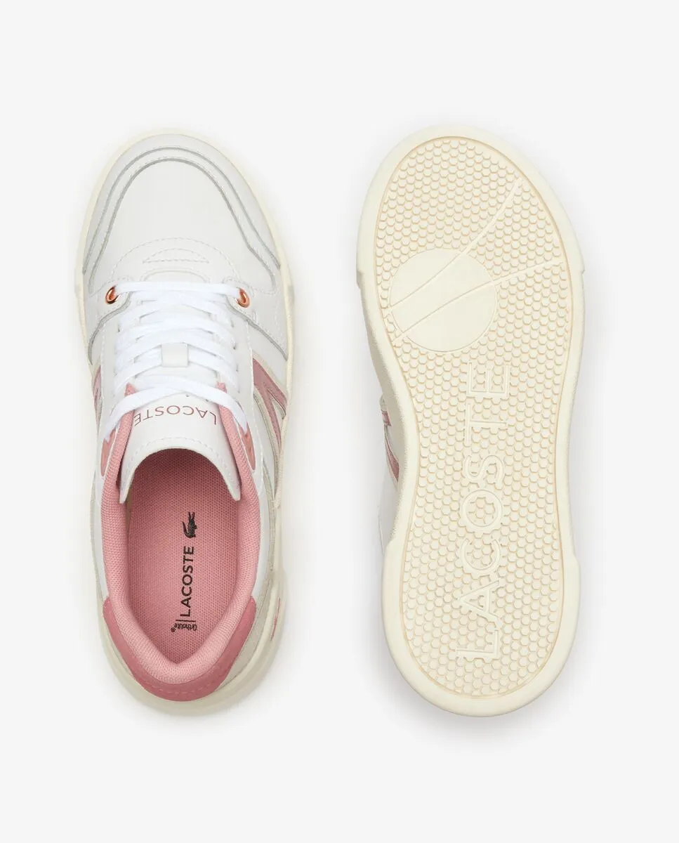 LACOSTE Women’s L002 Evo Leather Trainers White LACOSTE Women’s L002 Evo Leather Trainers White