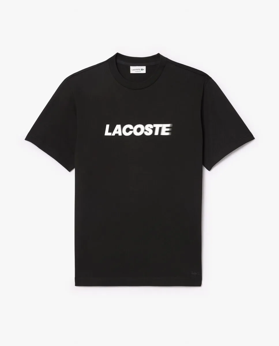LACOSTE Heavy Cotton Logo T-shirt Black LACOSTE Heavy Cotton Logo T-shirt Black