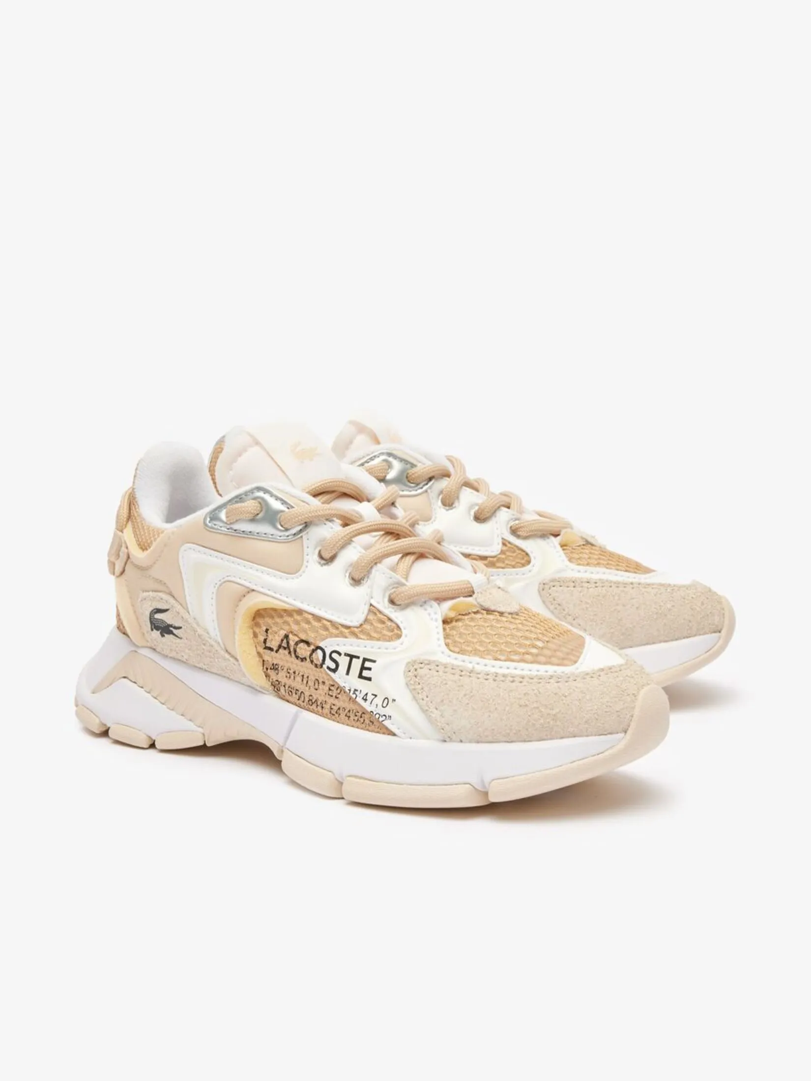 LACOSTE Women’s L003 Neo Trainers Beige LACOSTE Women’s L003 Neo Trainers Beige