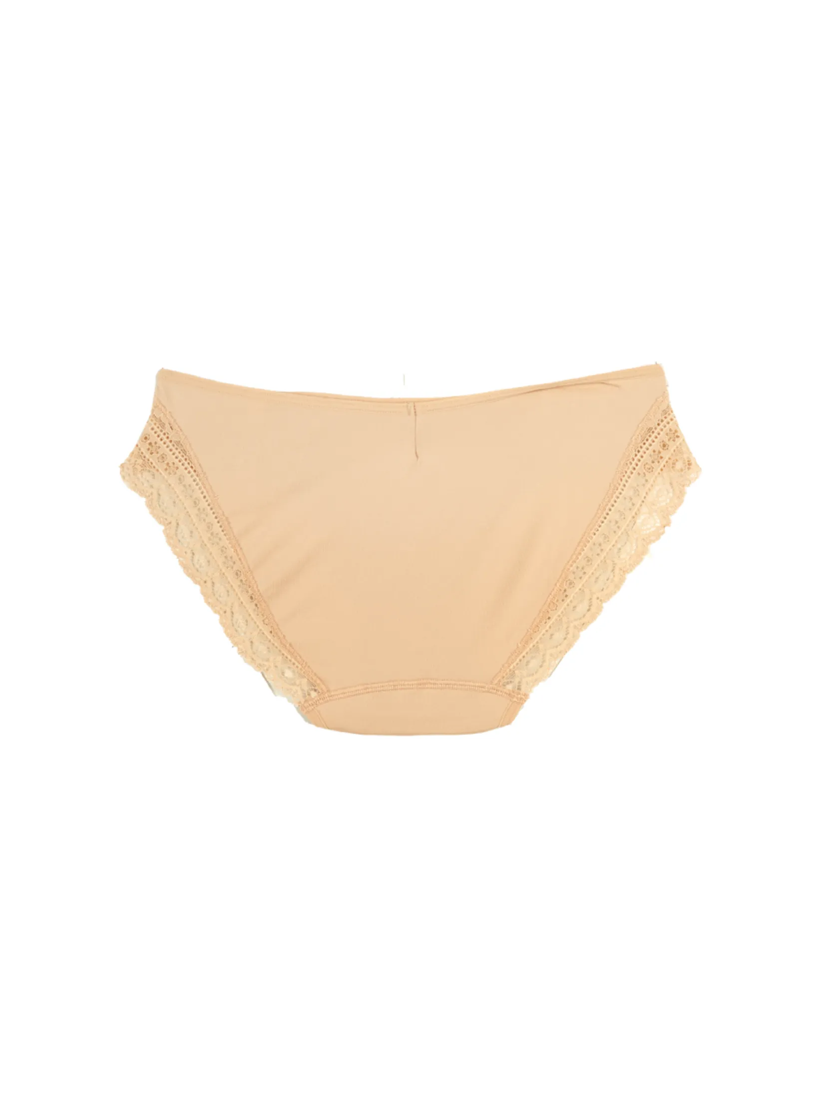 ELLE LINGERIE Women Bikini Lowrise Panties with Lace Decoration LU6733 - Beige ELLE LINGERIE Women Bikini Lowrise Panties with Lace Decoration LU6733 - Beige
