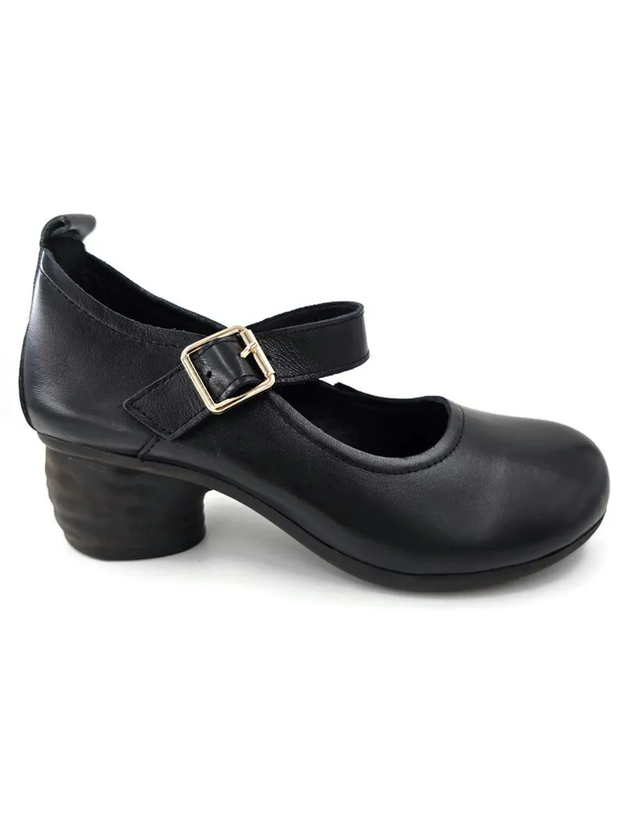 KLIN Woman Rounded Toe Mary Jane Black KLIN Woman Rounded Toe Mary Jane Black