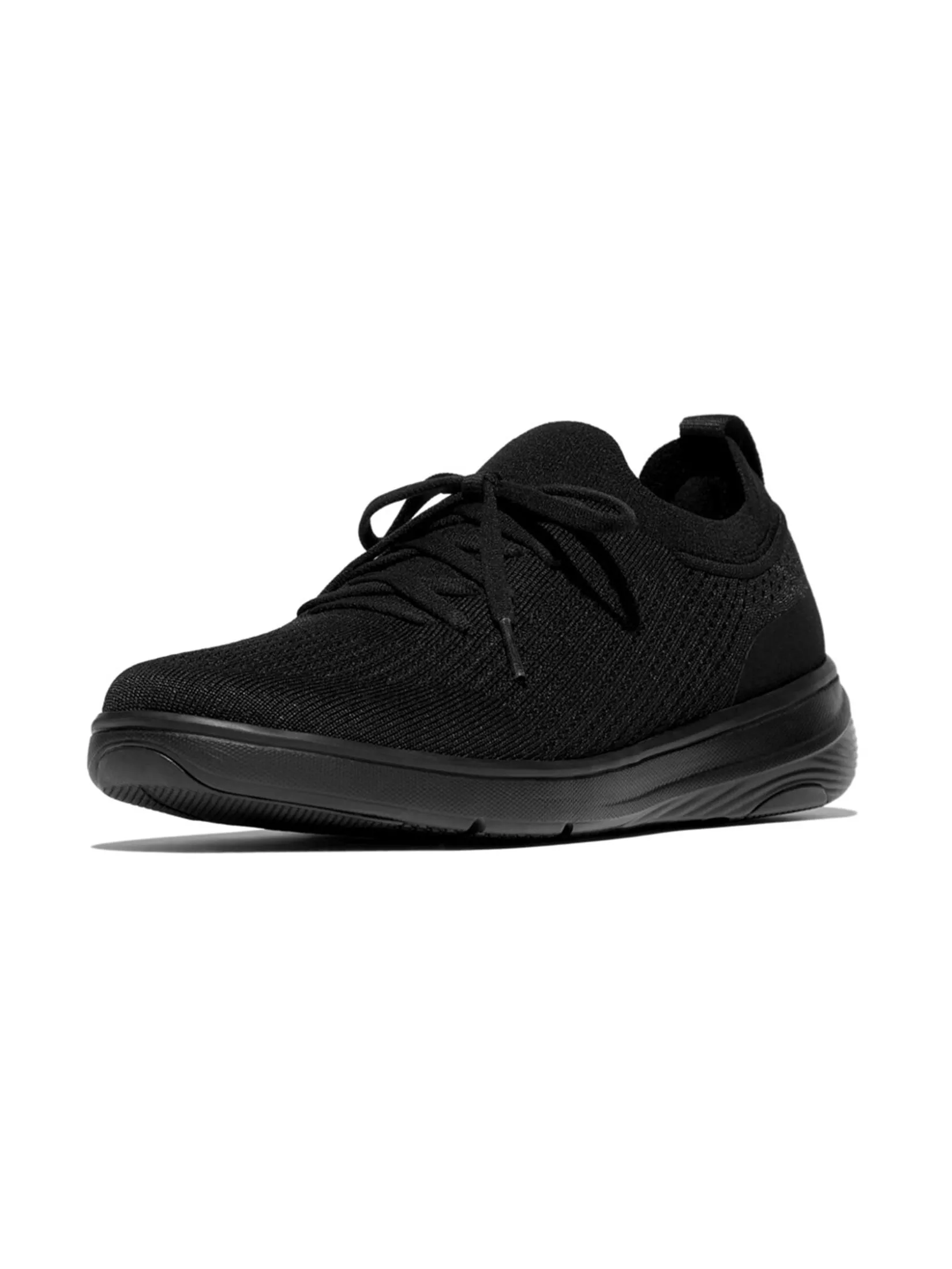 FitFlop™ WOMEN'S SUPER-Q KNIT SLIP-ON LACED BLACK FitFlop™ WOMEN'S SUPER-Q KNIT SLIP-ON LACED BLACK