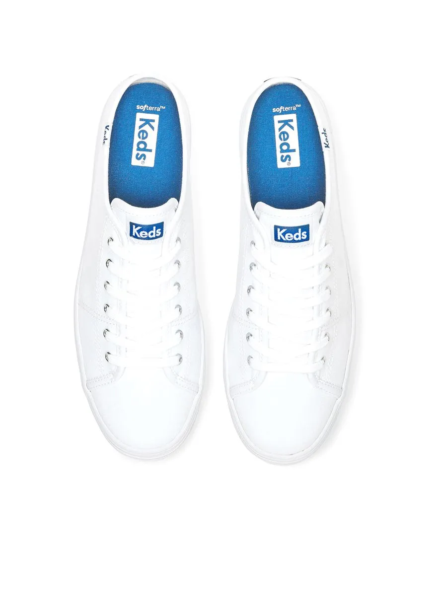 KEDS Women Triple Kick Mule Canvas White KEDS Women Triple Kick Mule Canvas White