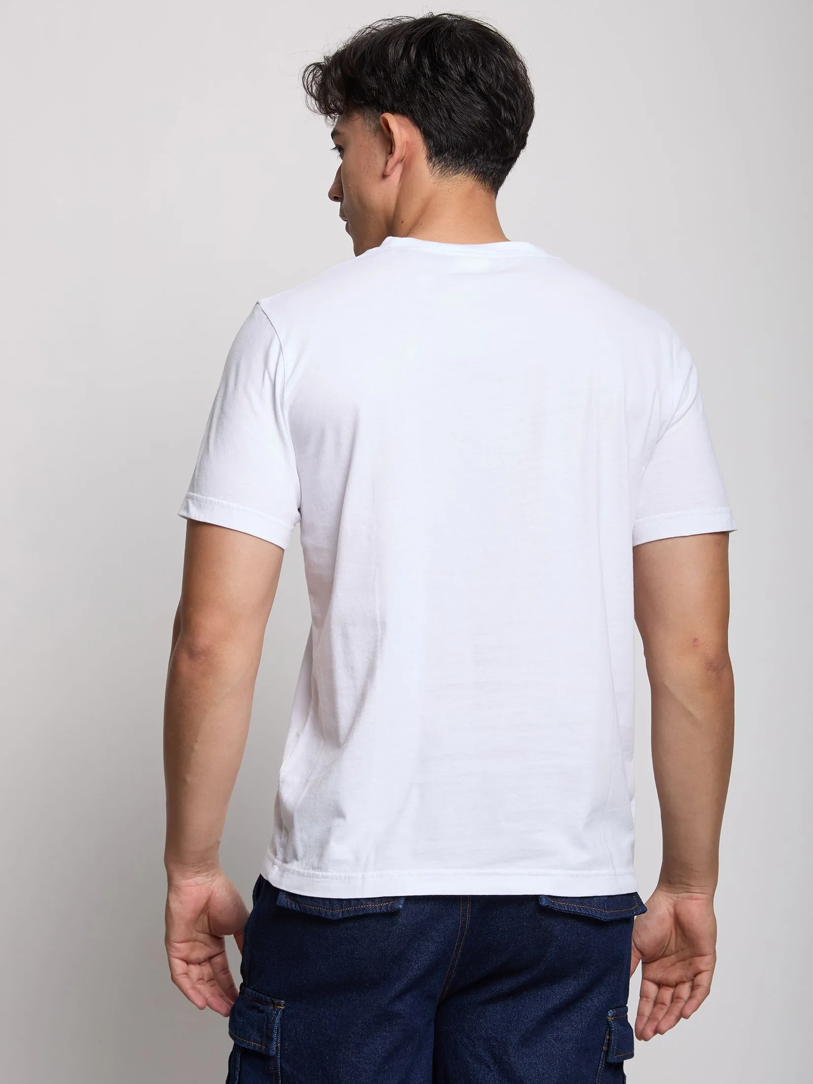 DEFRY 01 Men T-Shirt Short Sleeves Snoopy 2505FTSM044 White DEFRY 01 Men T-Shirt Short Sleeves Snoopy 2505FTSM044 White