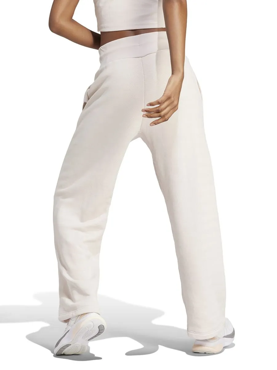 ADIDAS Women Joggers Lounge French Terry Straight Leg Putty Mauve ADIDAS Women Joggers Lounge French Terry Straight Leg Putty Mauve