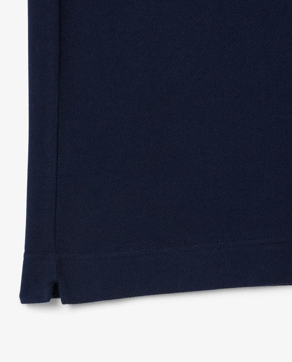 LACOSTE Classic Fit Contrast Collar L.12.12 Polo Shirt Blue LACOSTE Classic Fit Contrast Collar L.12.12 Polo Shirt Blue