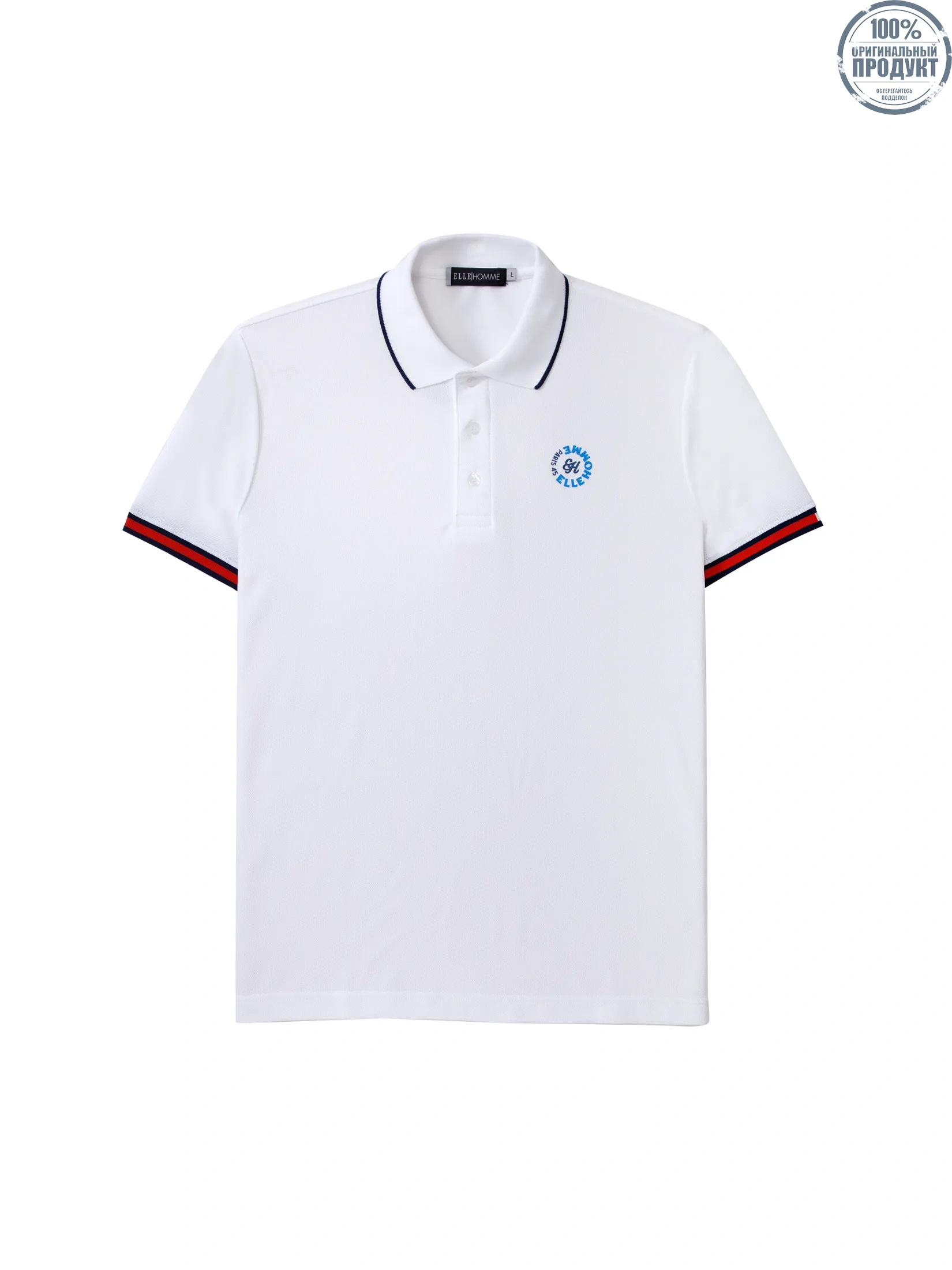 ELLE HOMME Men's POLO Shirt W8K918 - White ELLE HOMME Men's POLO Shirt W8K918 - White