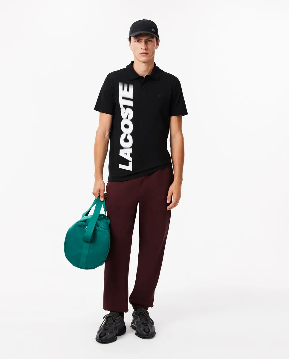 LACOSTE Regular Fit Lacoste Movement Polo Shirt Black LACOSTE Regular Fit Lacoste Movement Polo Shirt Black