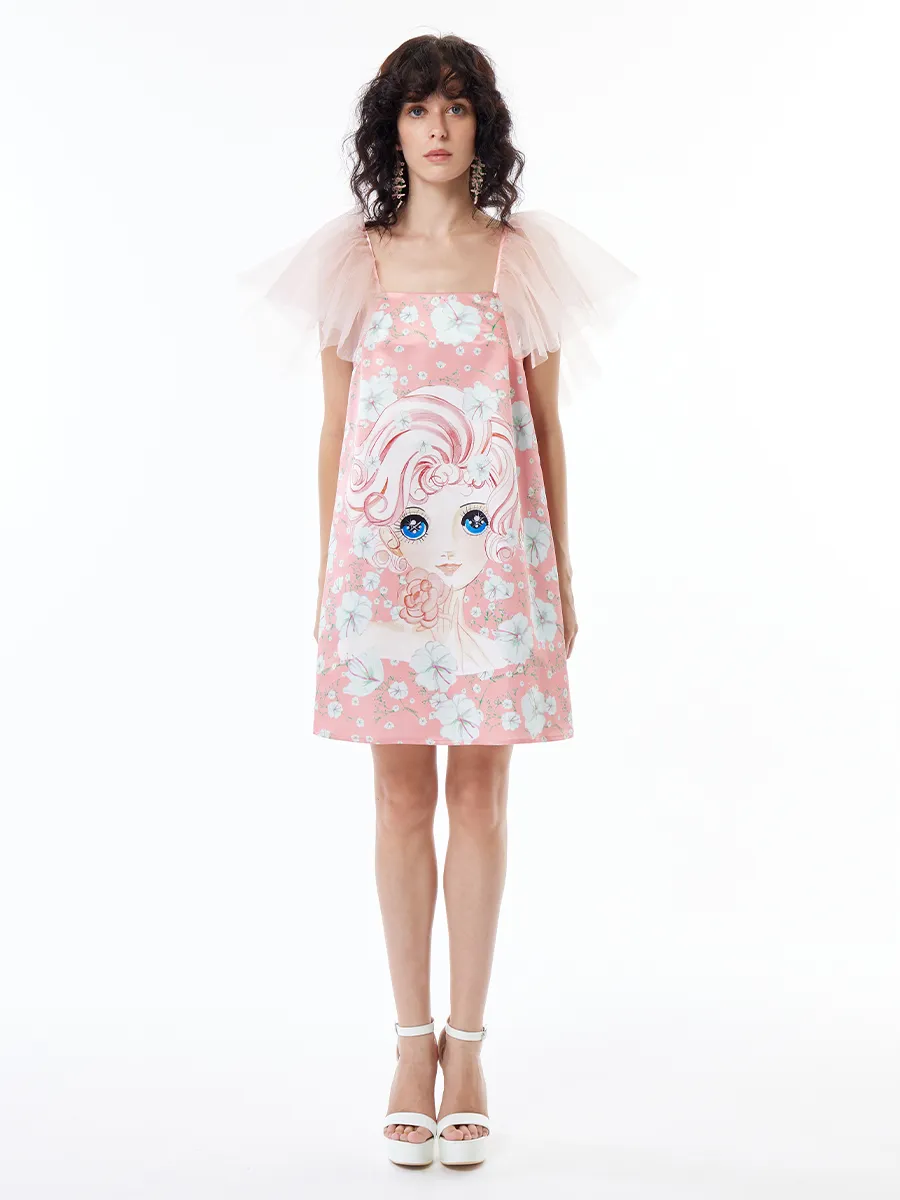iCONiC WOMEN PINK ROSEANNE DRESS iCONiC WOMEN PINK ROSEANNE DRESS