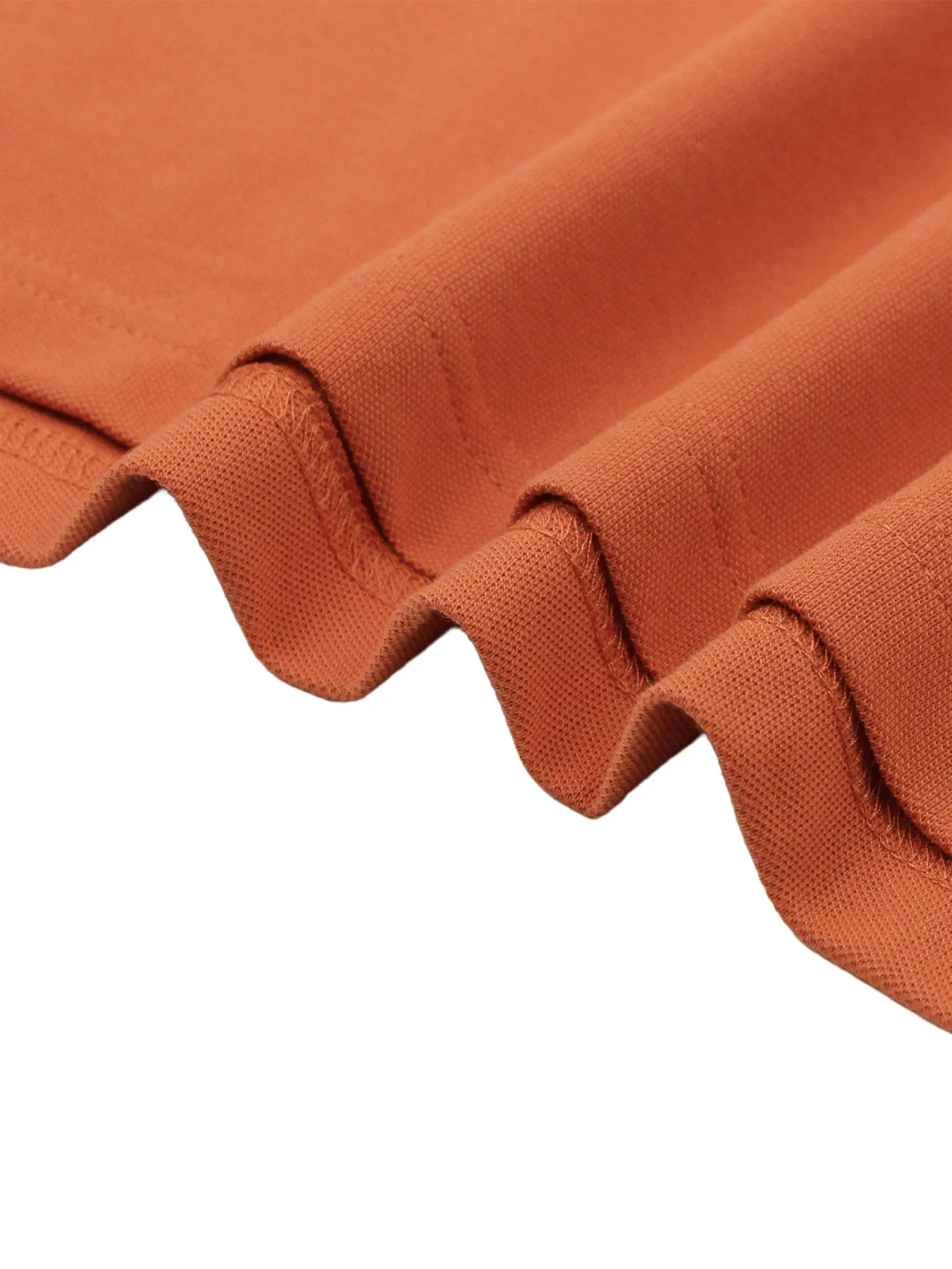 GIORDANO Men's Slim Cotton Lycra Polo Mango Orange GIORDANO Men's Slim Cotton Lycra Polo Mango Orange