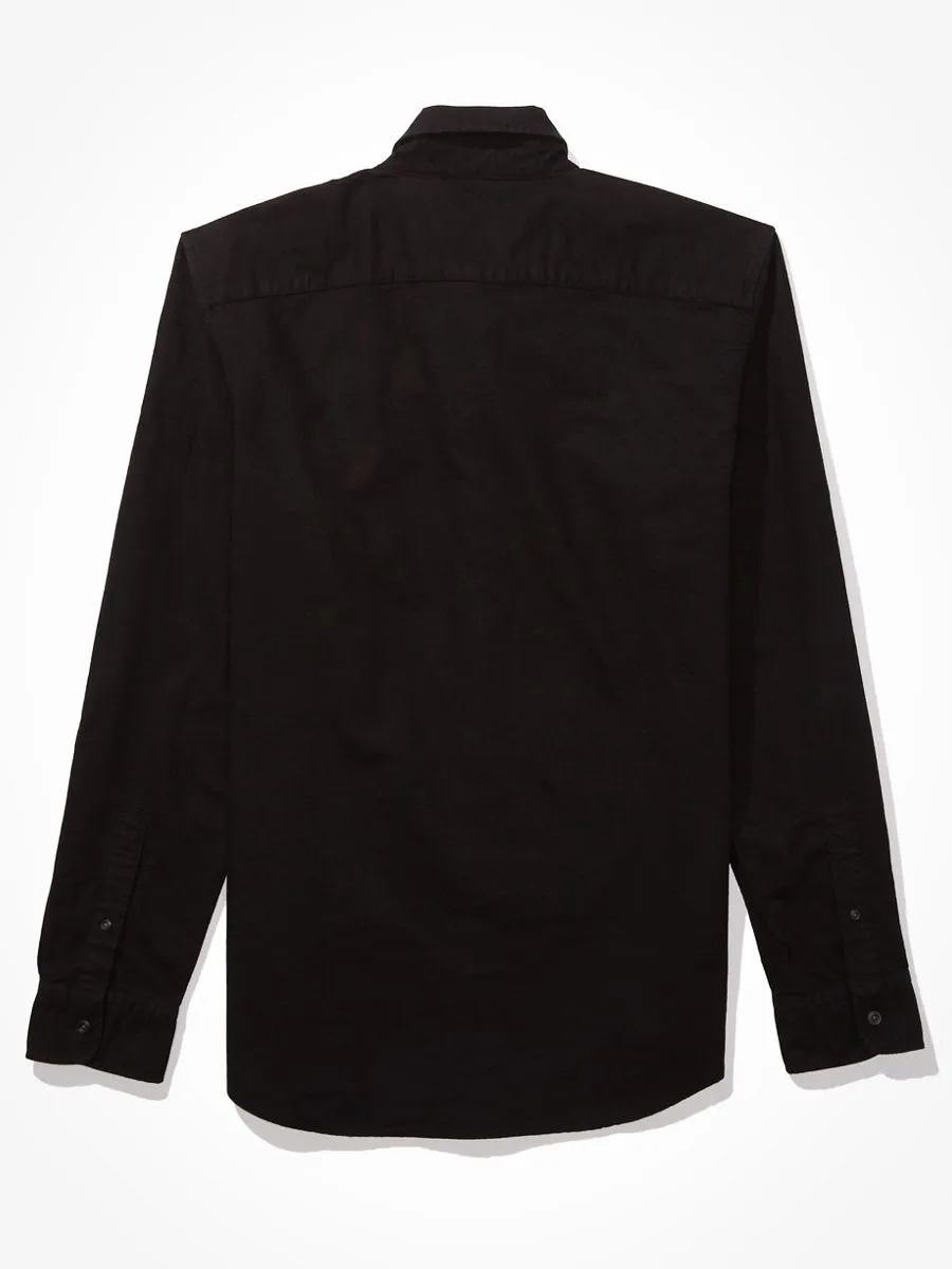 American Eagle MEN 2100 INT SF BTD PC DYE OXFORD W EAGLE 001 BLACK American Eagle MEN 2100 INT SF BTD PC DYE OXFORD W EAGLE 001 BLACK