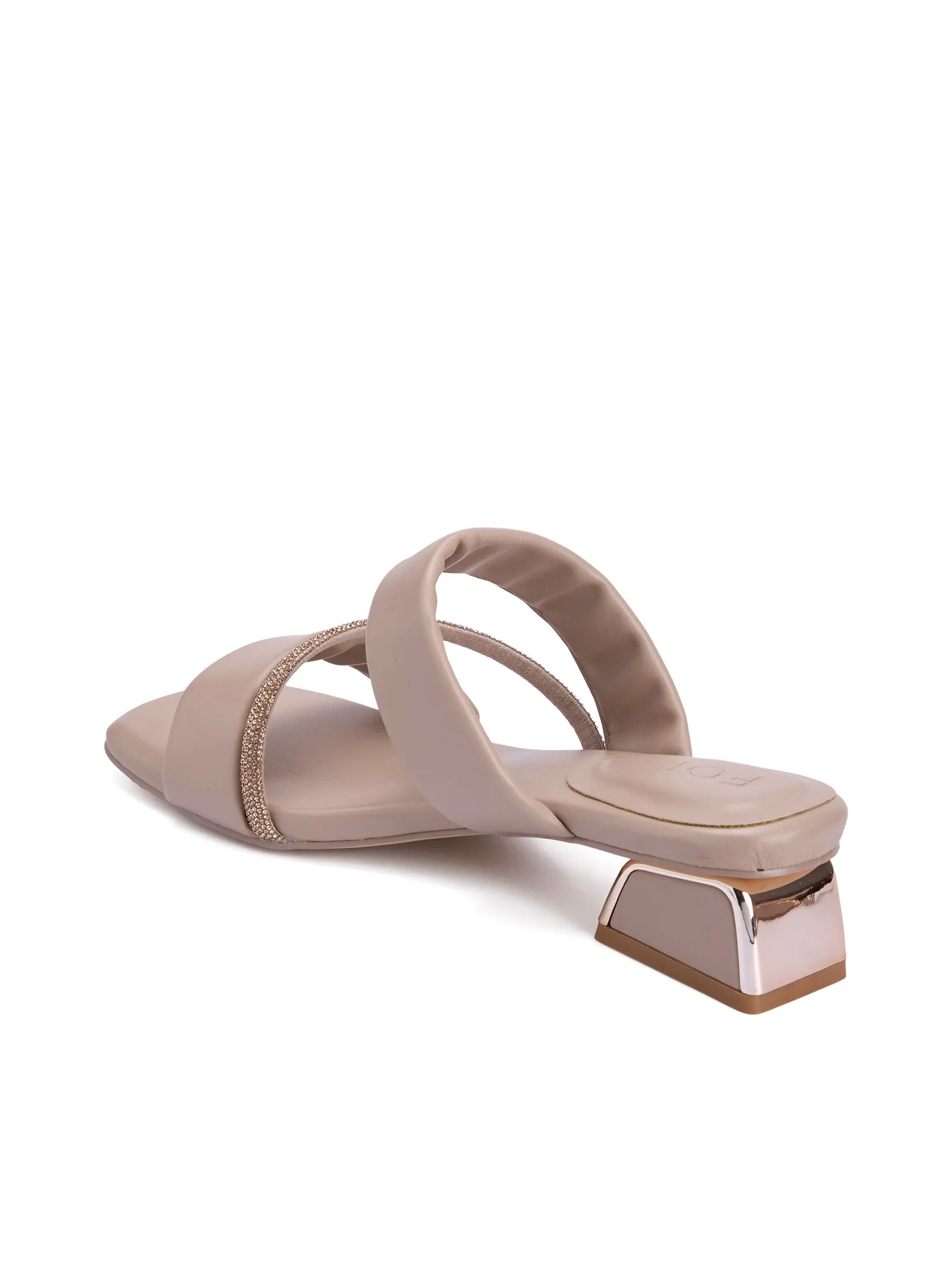 FOF Women Heels with Sequinned Strap FOF Women Heels with Sequinned Strap
