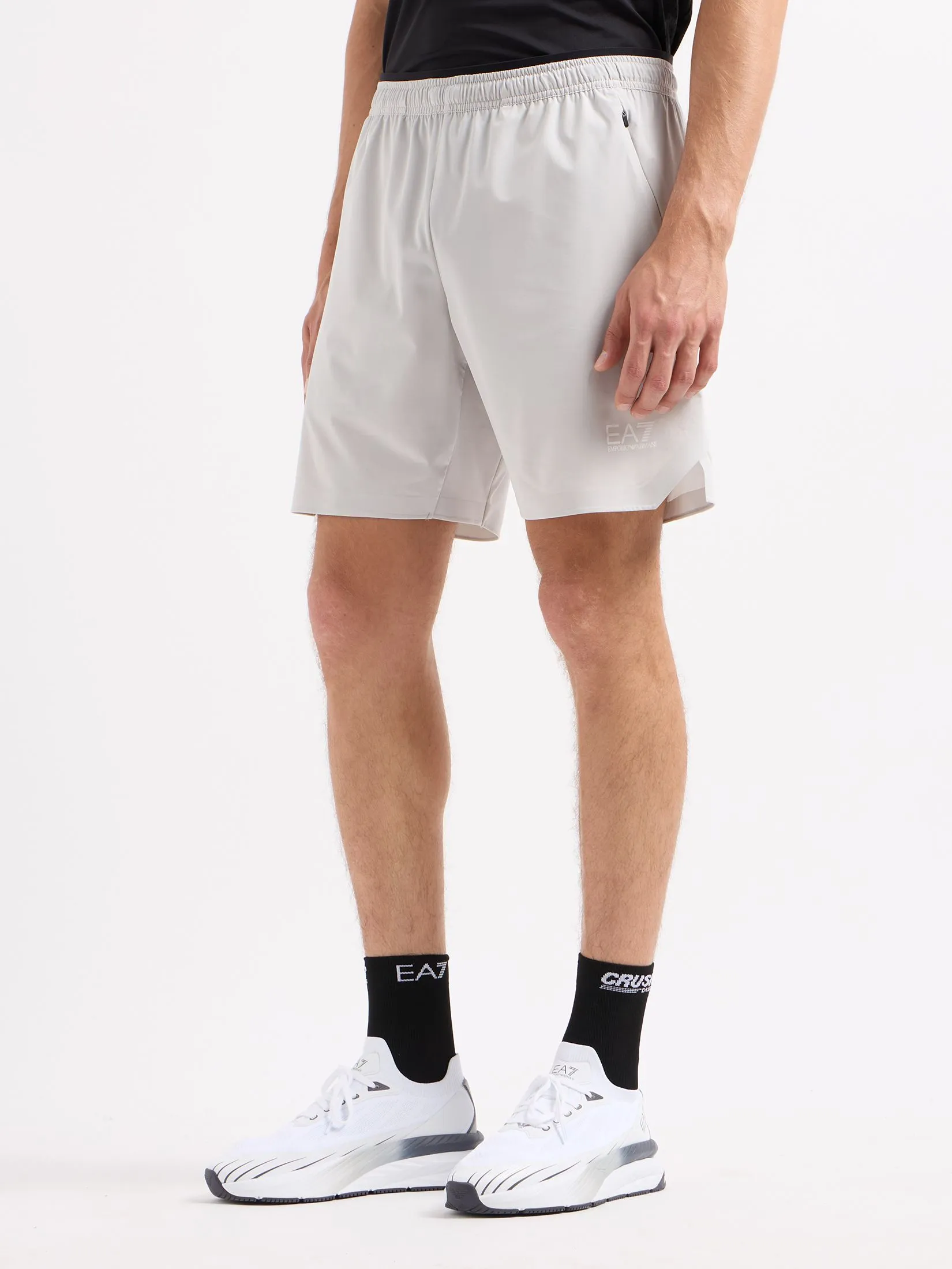 EA7 Men Shorts SS25 Gray Violet