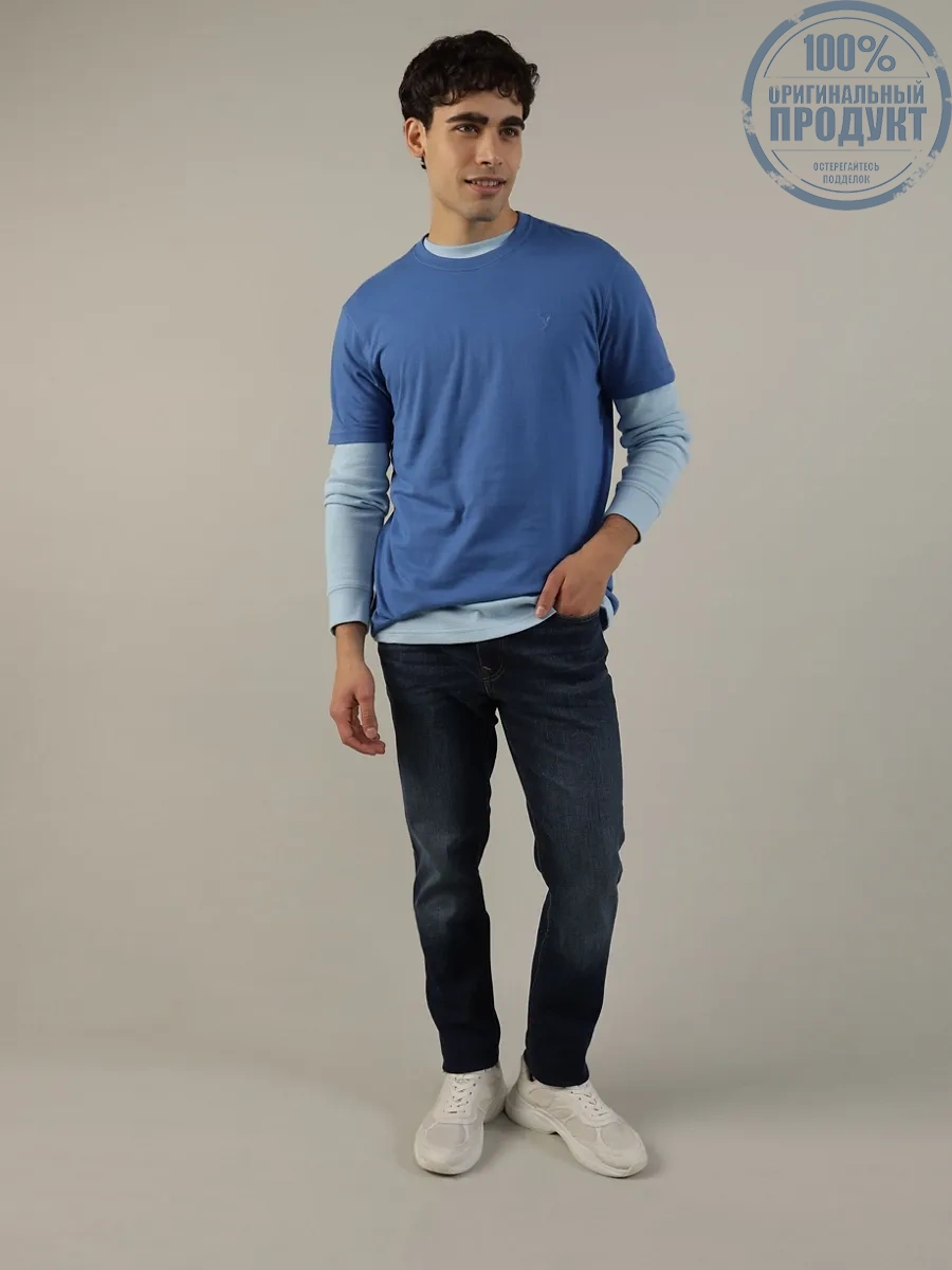 American Eagle MEN K-SS BUTLER TEE RGD-INTL 414 BLUE STREET American Eagle MEN K-SS BUTLER TEE RGD-INTL 414 BLUE STREET