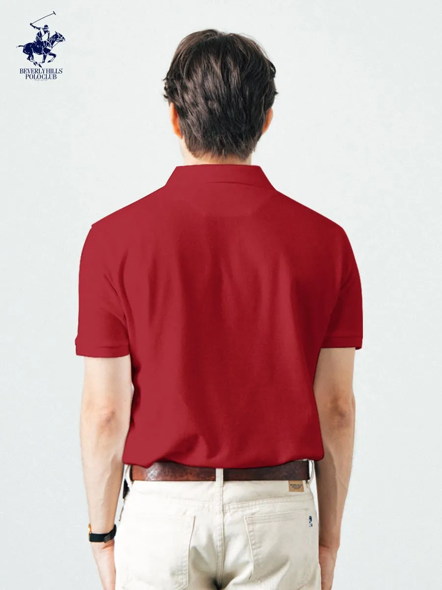 BEVERLY HILLS POLO CLUB Red Men Polo Shirts Model BN2B166 BEVERLY HILLS POLO CLUB Red Men Polo Shirts Model BN2B166