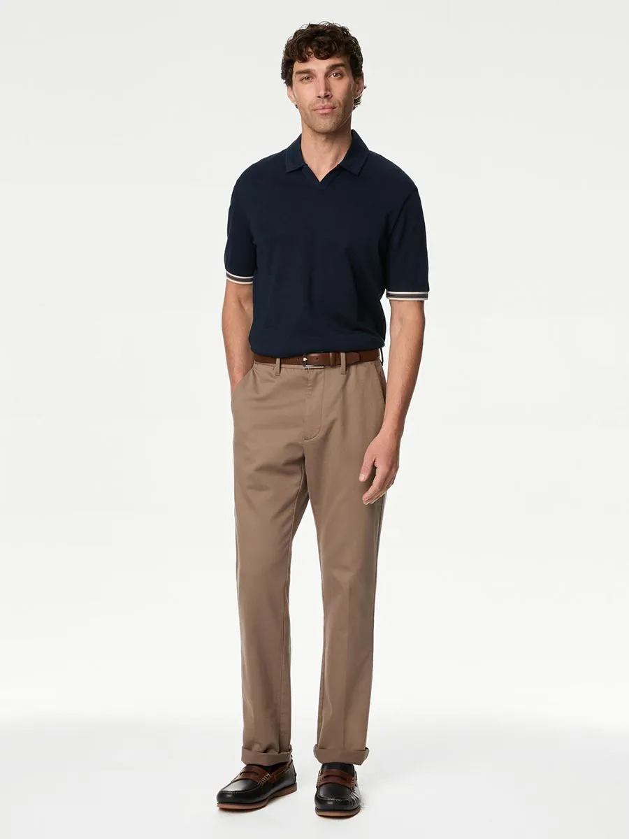 MARKS & SPENCER Men Polo Shirt Pure Cotton Tipped MARKS & SPENCER Men Polo Shirt Pure Cotton Tipped