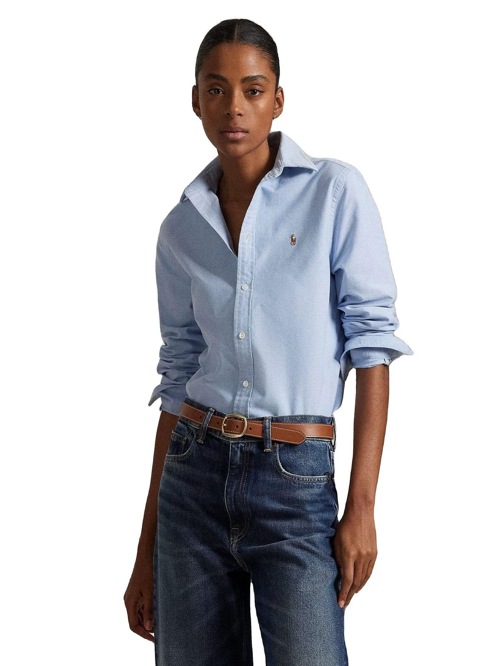 POLO RALPH LAUREN Shirt Women WMPOSHTNDO20747 Blue POLO RALPH LAUREN Shirt Women WMPOSHTNDO20747 Blue
