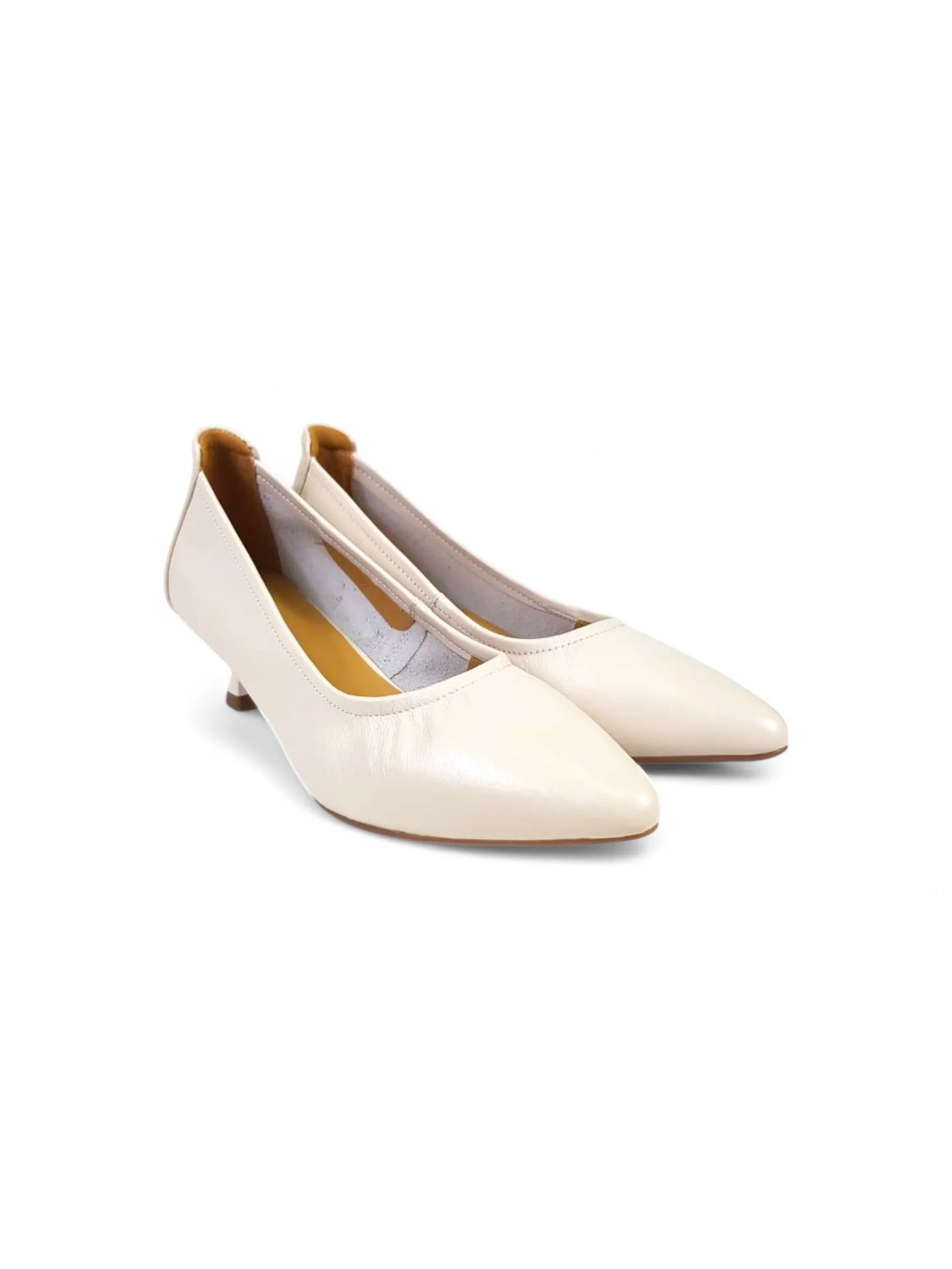 THAMES Women 1.8 Inch High Heels Cream THAMES Women 1.8 Inch High Heels Cream