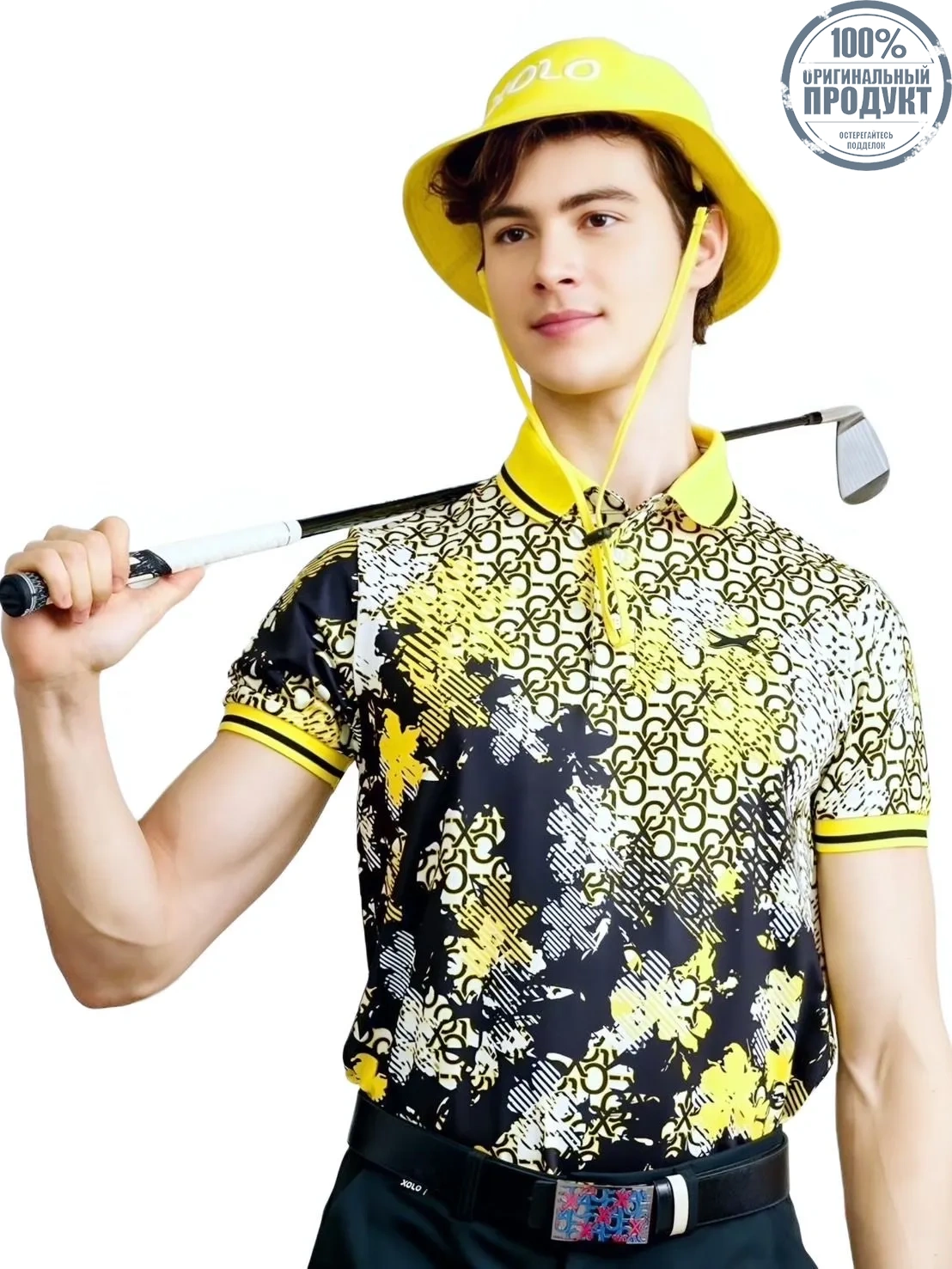 XOLO Yellow FLORAL POLO (040113) XOLO Yellow FLORAL POLO (040113)