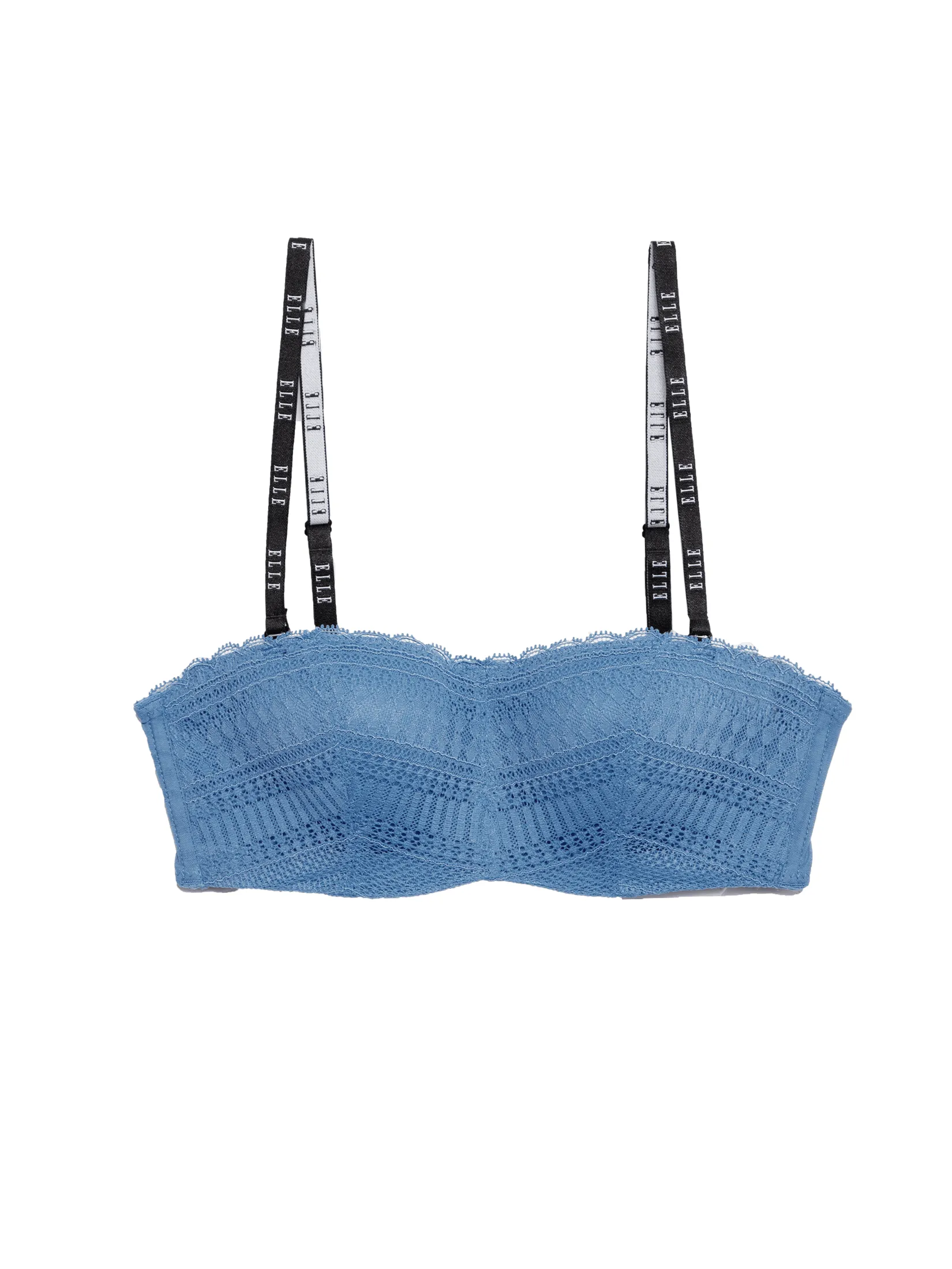 ELLE LINGERIE Women Moulded Bra 1/2 cup LB6633 - Blue ELLE LINGERIE Women Moulded Bra 1/2 cup LB6633 - Blue