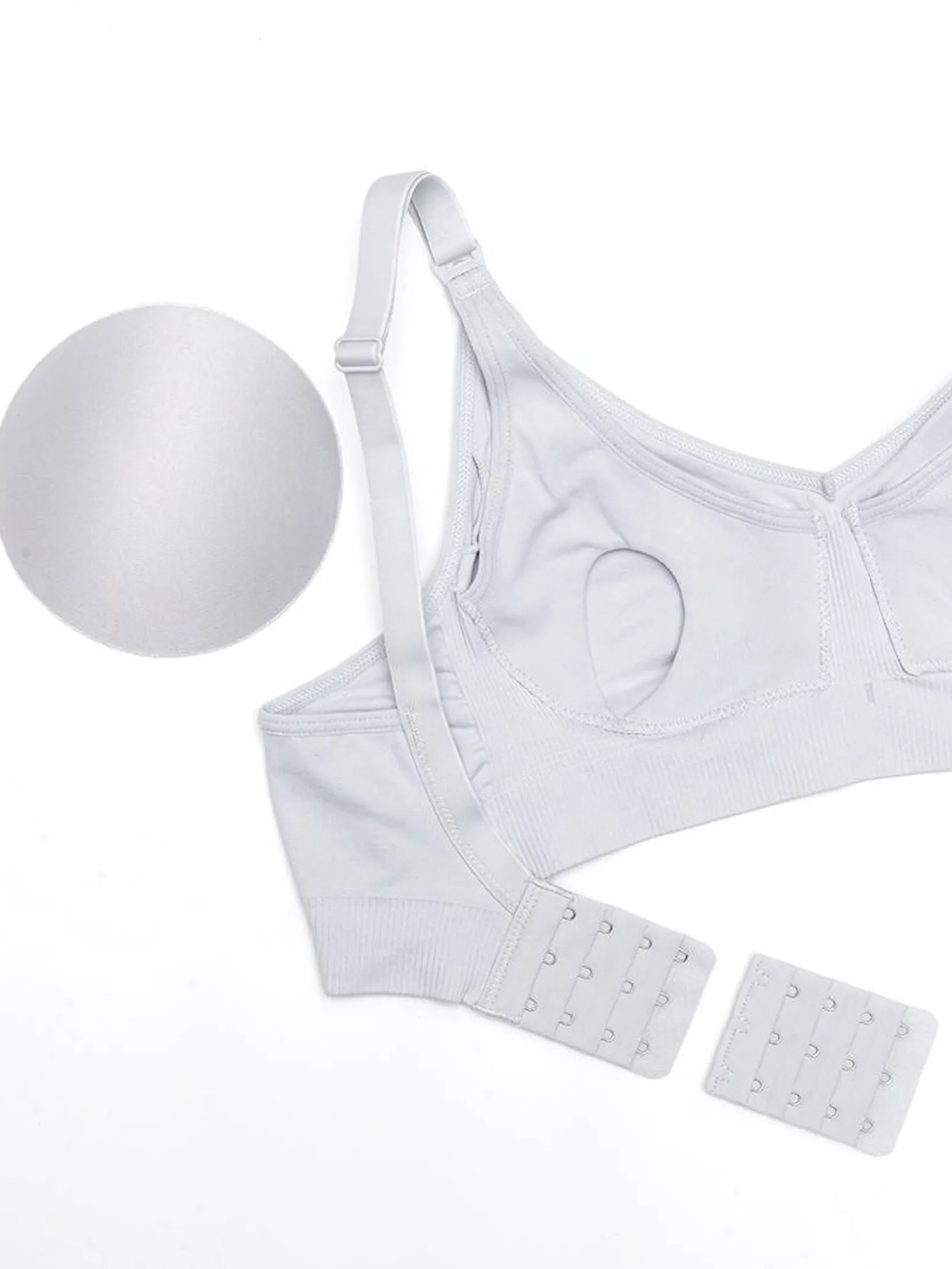 SABINA Maternity Woman Seamless Wireless Bra - Light Grey SABINA Maternity Woman Seamless Wireless Bra - Light Grey