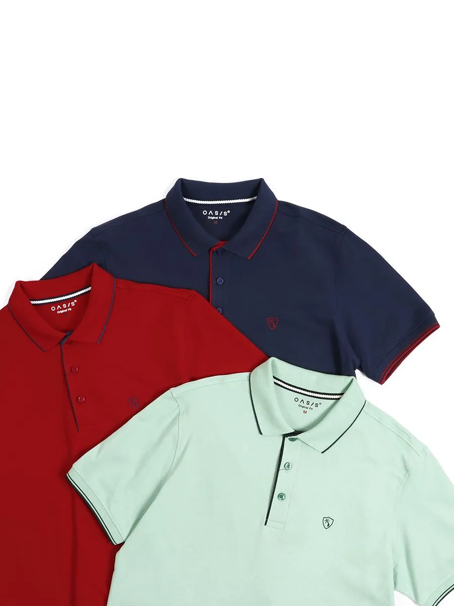 OASIS Men's short sleeve polo shirt Green OASIS Men's short sleeve polo shirt Green
