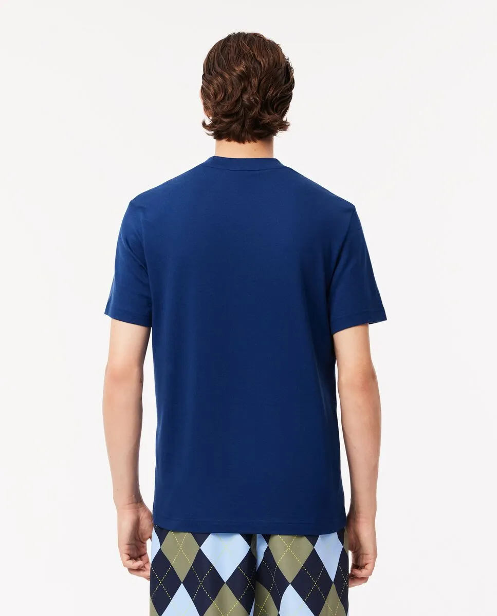 LACOSTE Heavy Cotton Graphic T-shirt Blue LACOSTE Heavy Cotton Graphic T-shirt Blue